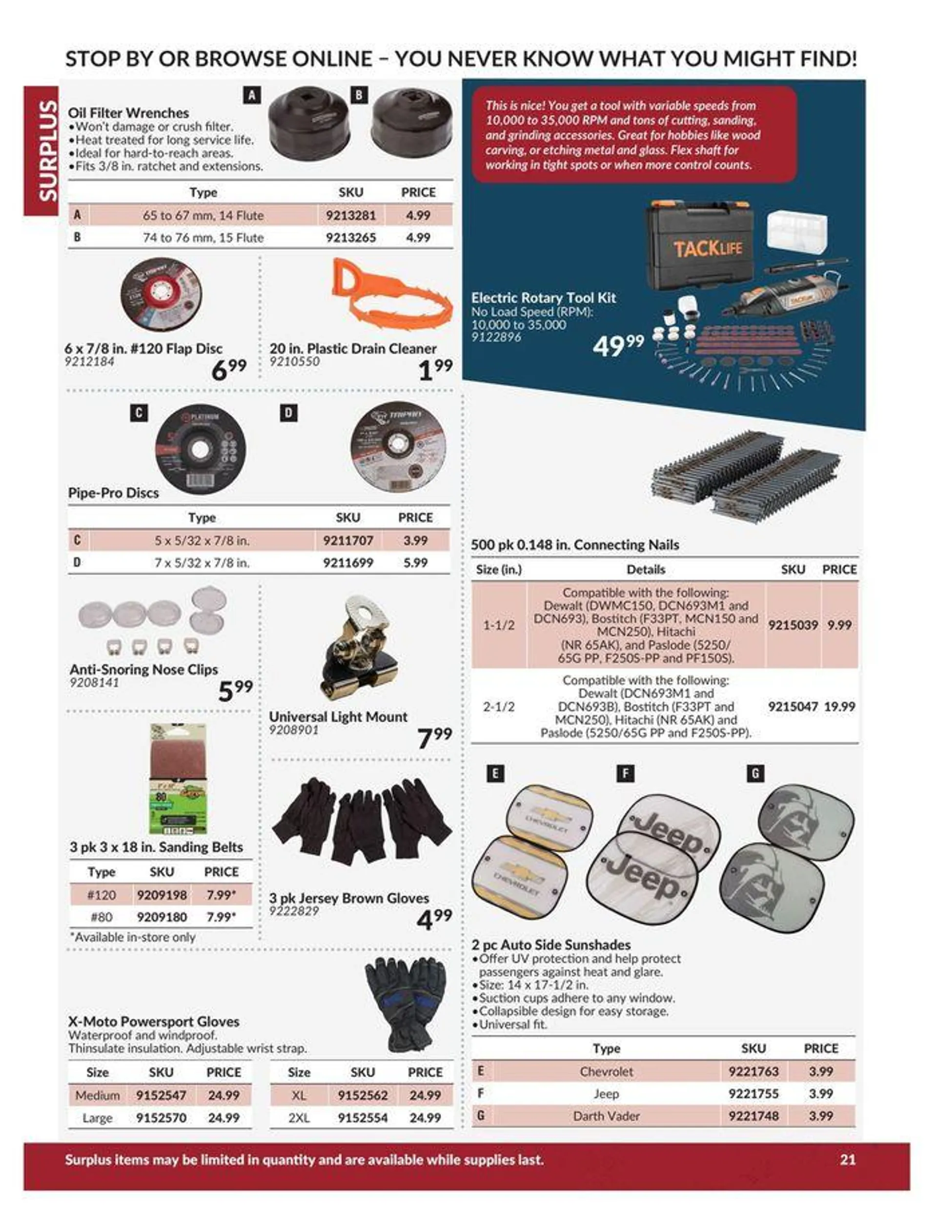 Surplus Catalogue from April 23 to April 22 2025 - flyer page 21