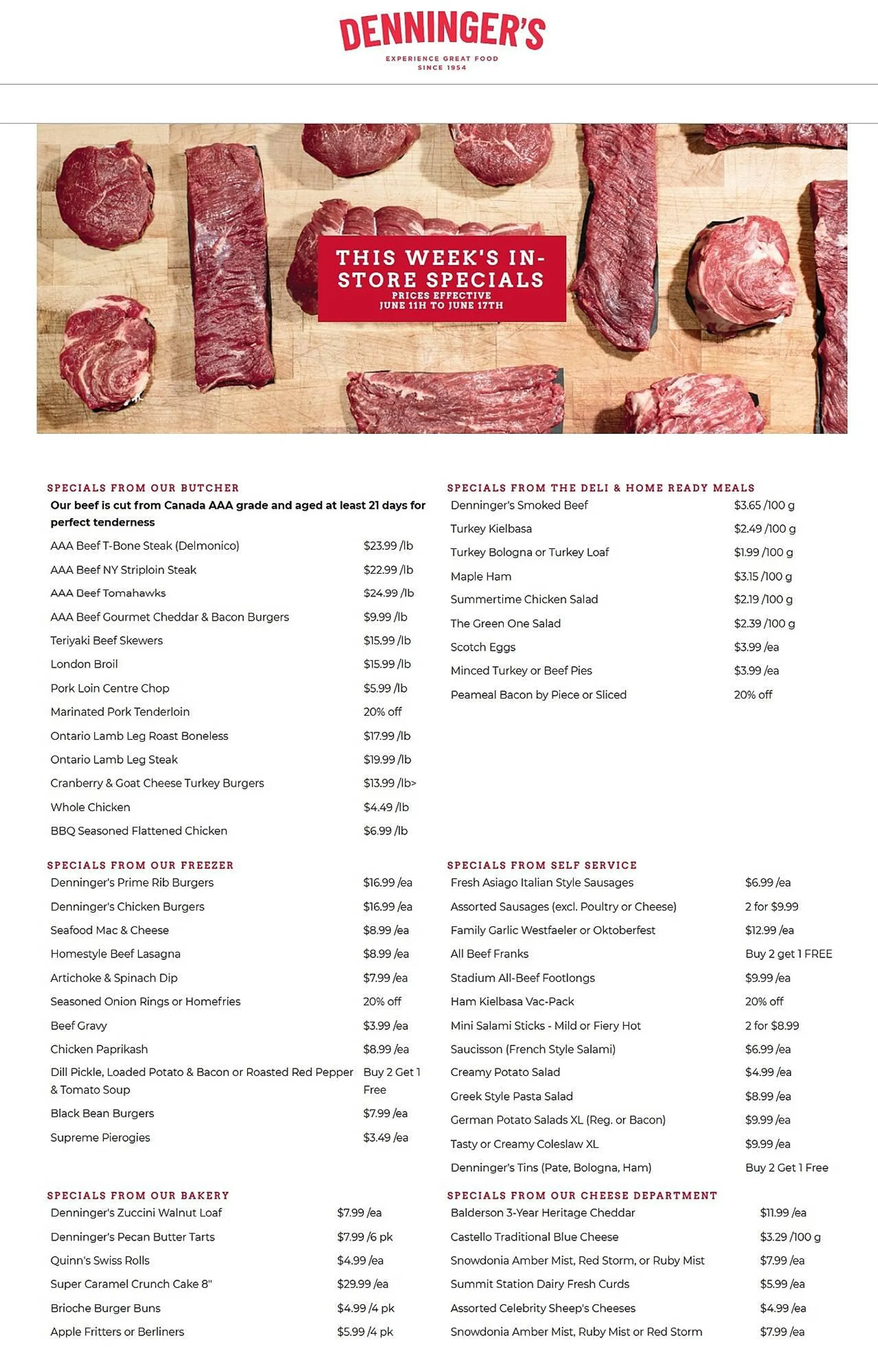 Denninger's flyer from June 11 to June 17 2025 - flyer page 1
