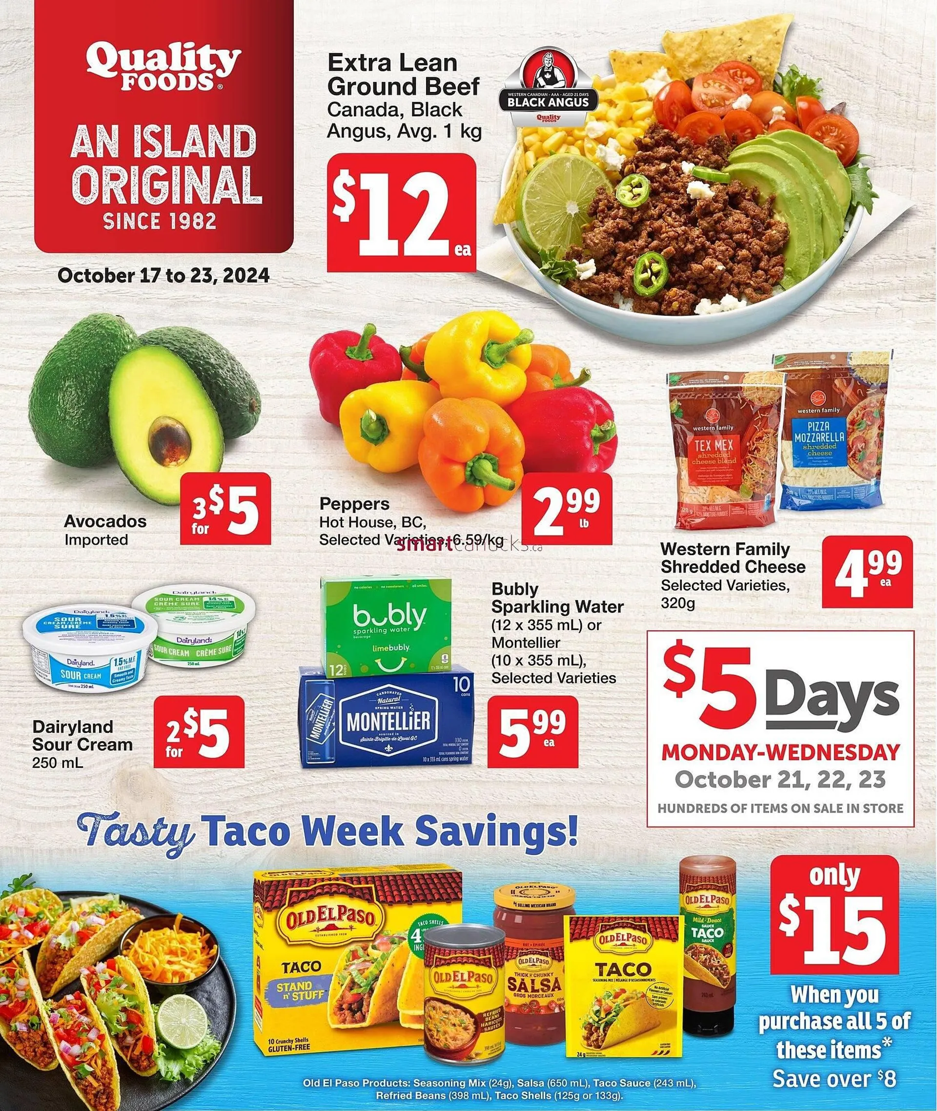 Quality Foods flyer from October 17 to October 23 2024 - flyer page 1