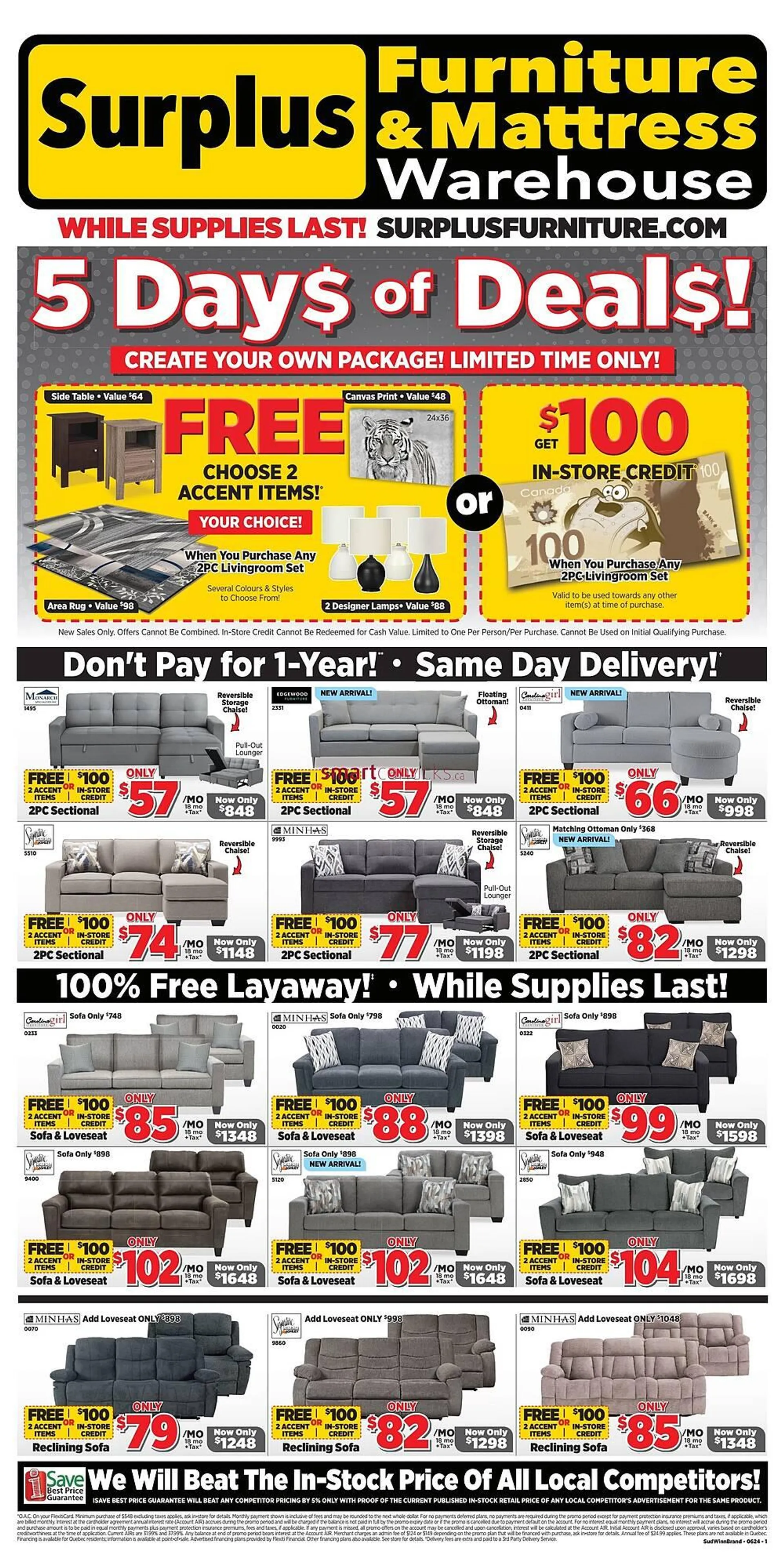 Surplus Furniture flyer - 1