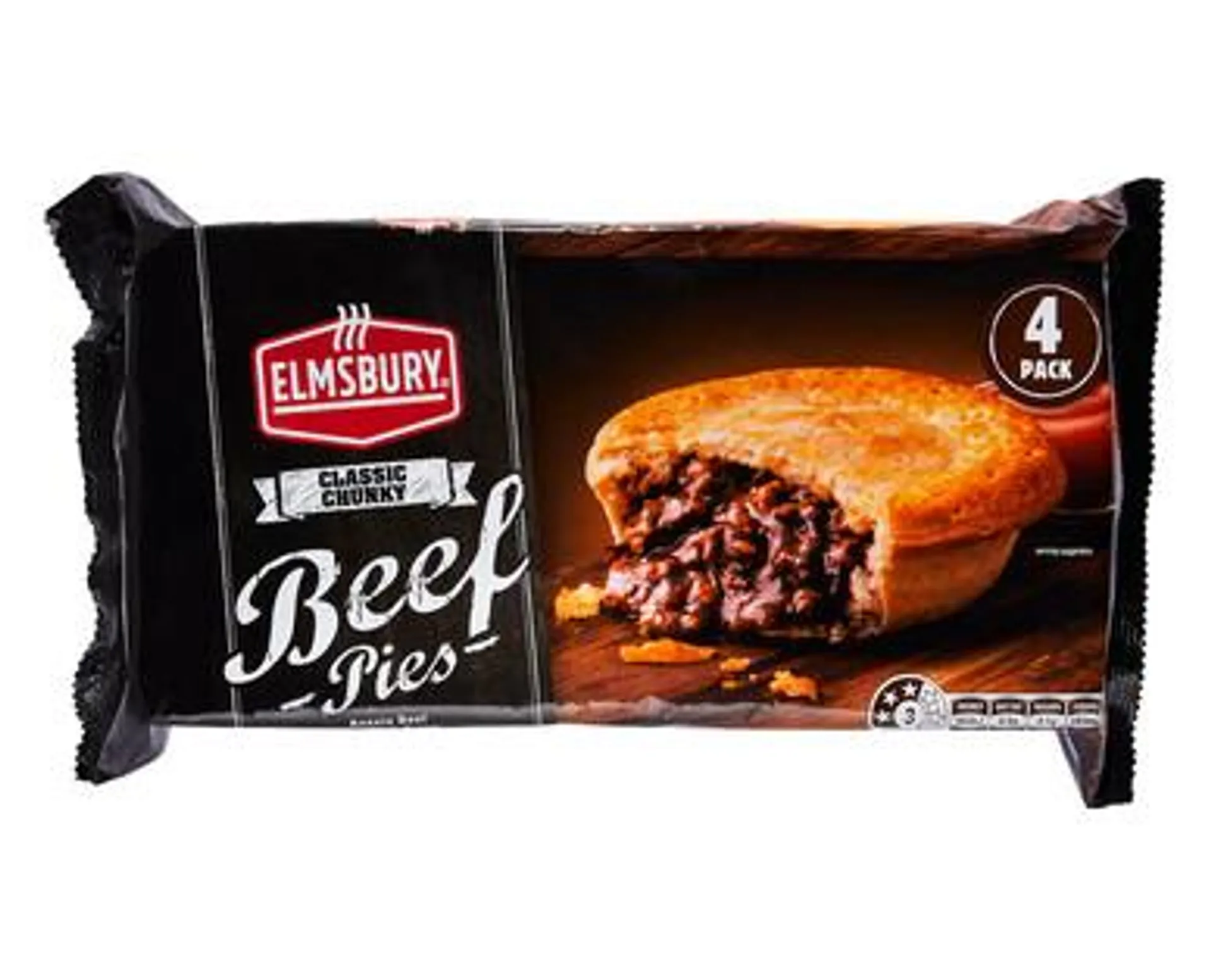 Elmsbury Chunky Meat Pie 4pk 700g