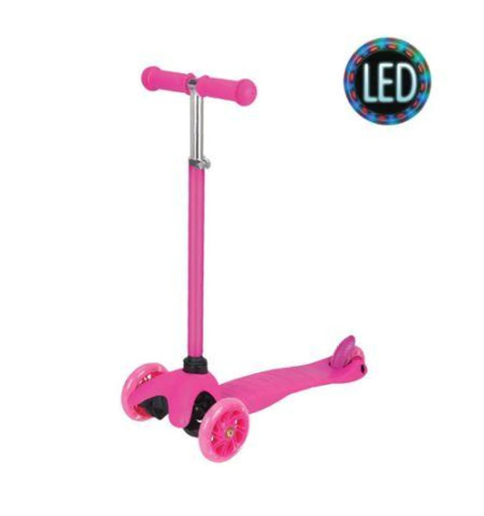 Rugged Racers Deluxe 3-Wheel Scooter (Pink)