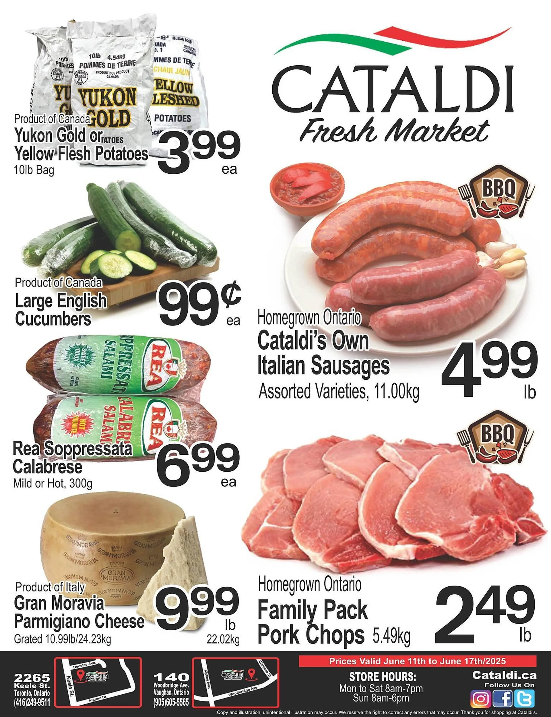 Cataldi Fresh Market flyer from June 11 to June 17 2025 - flyer page 1