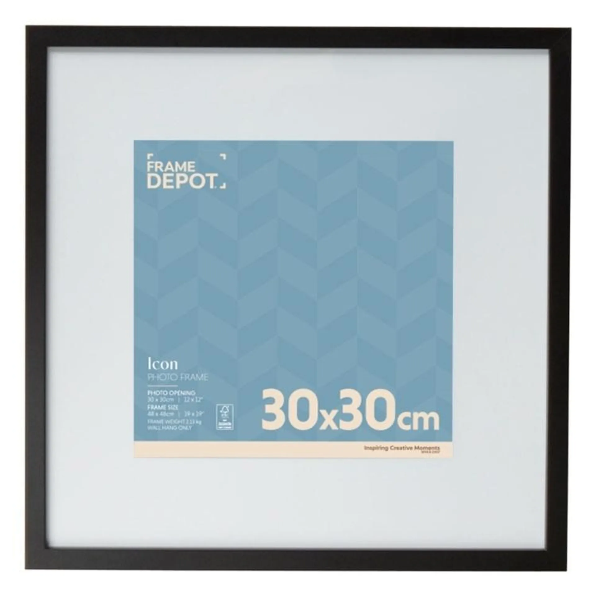 Frame Depot Icon 30 x 30 cm Frame Black 30 x 30 cm