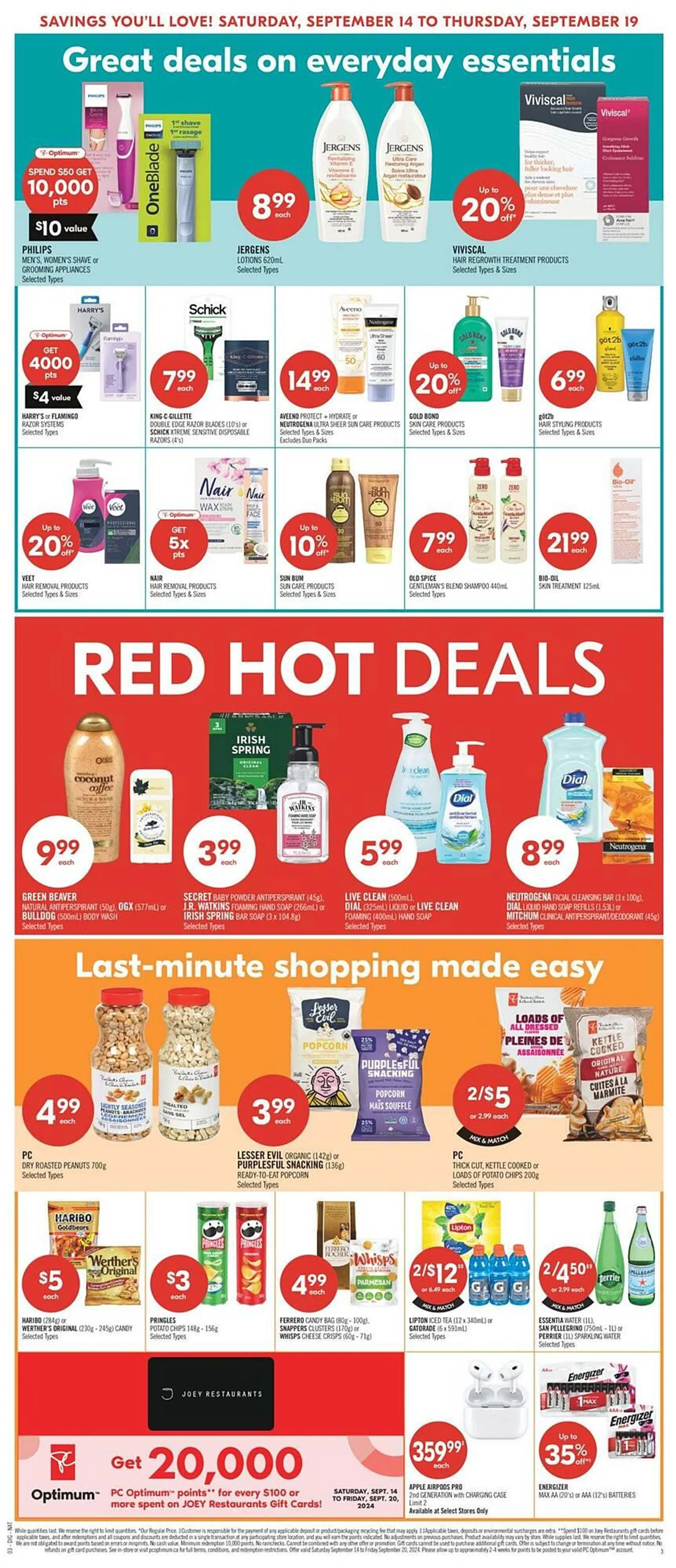 Shoppers Drug Mart flyer from September 14 to September 20 2024 - flyer page 22