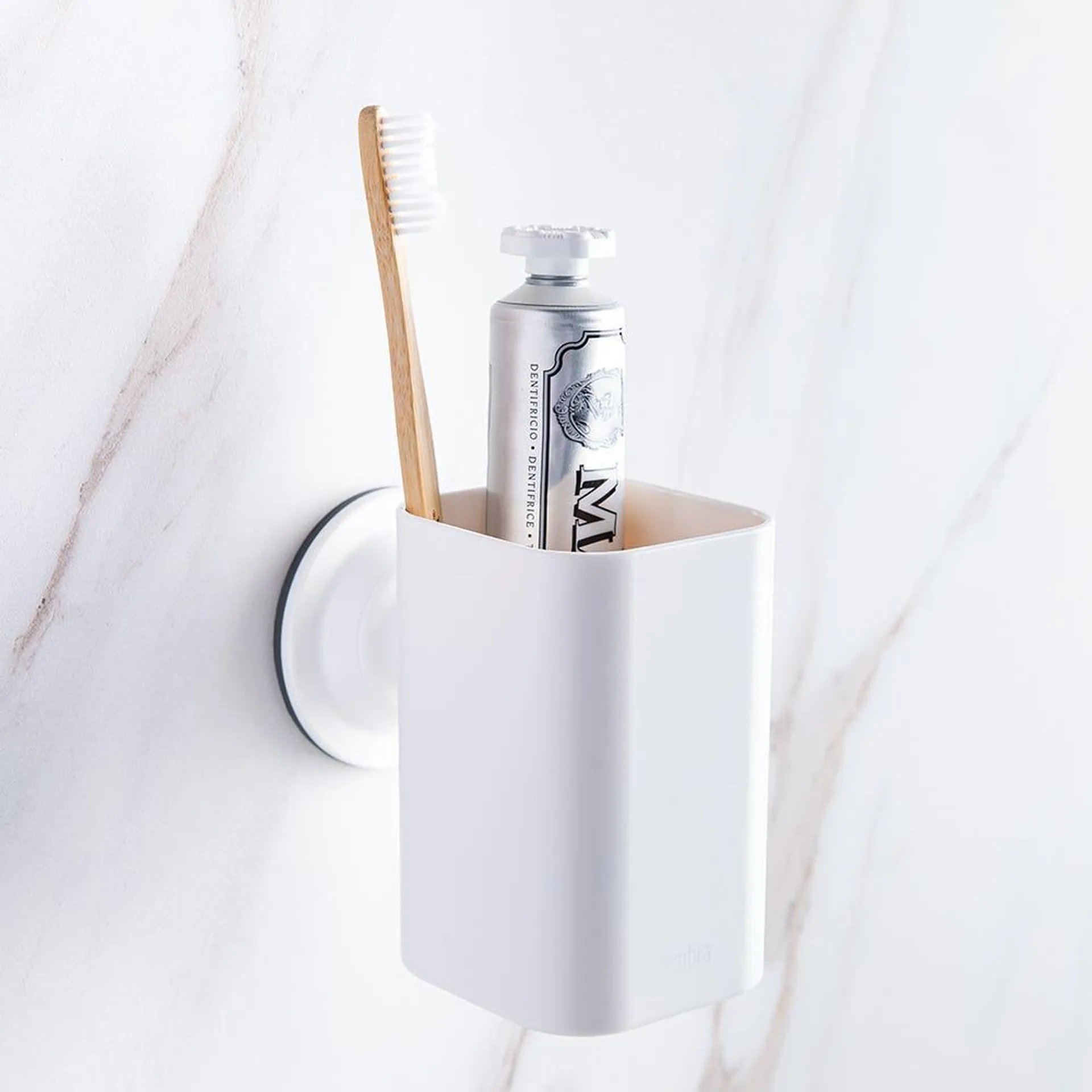 Umbra Flex Sure-Lock Toothbrush Holder (White)