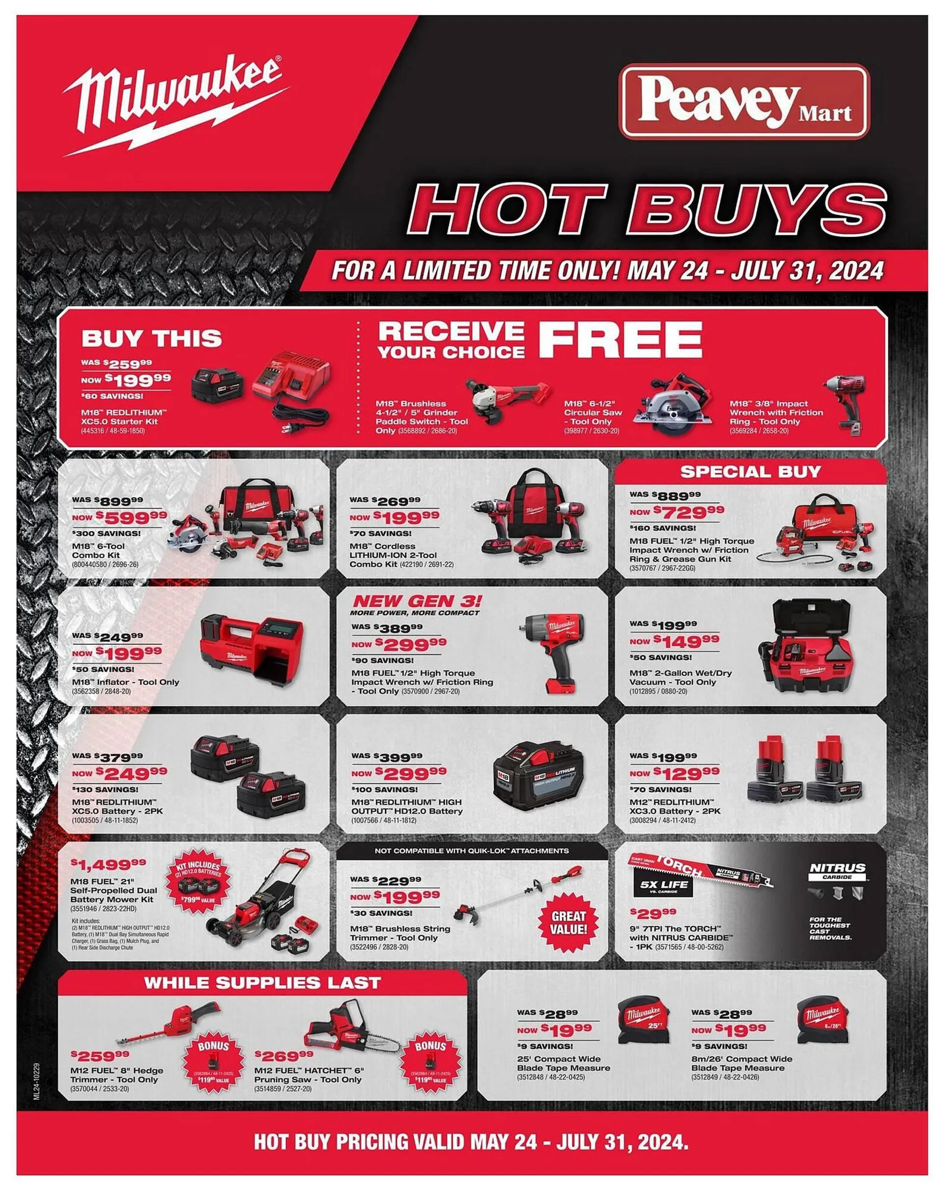 Peavey Mart flyer from July 1 to July 31 2024 - flyer page 10