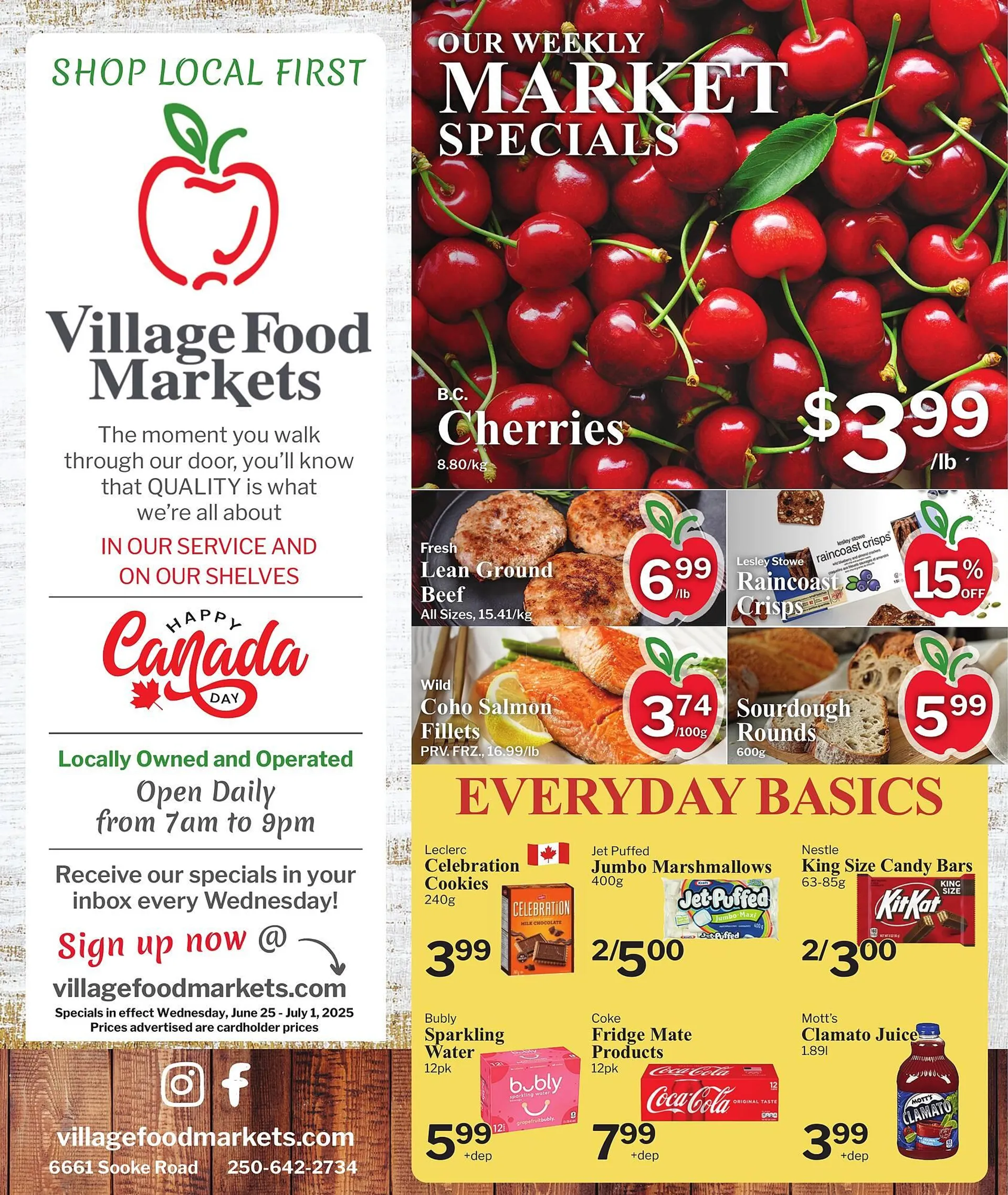 Village Food Markets flyer from June 25 to July 1 2025 - flyer page 1
