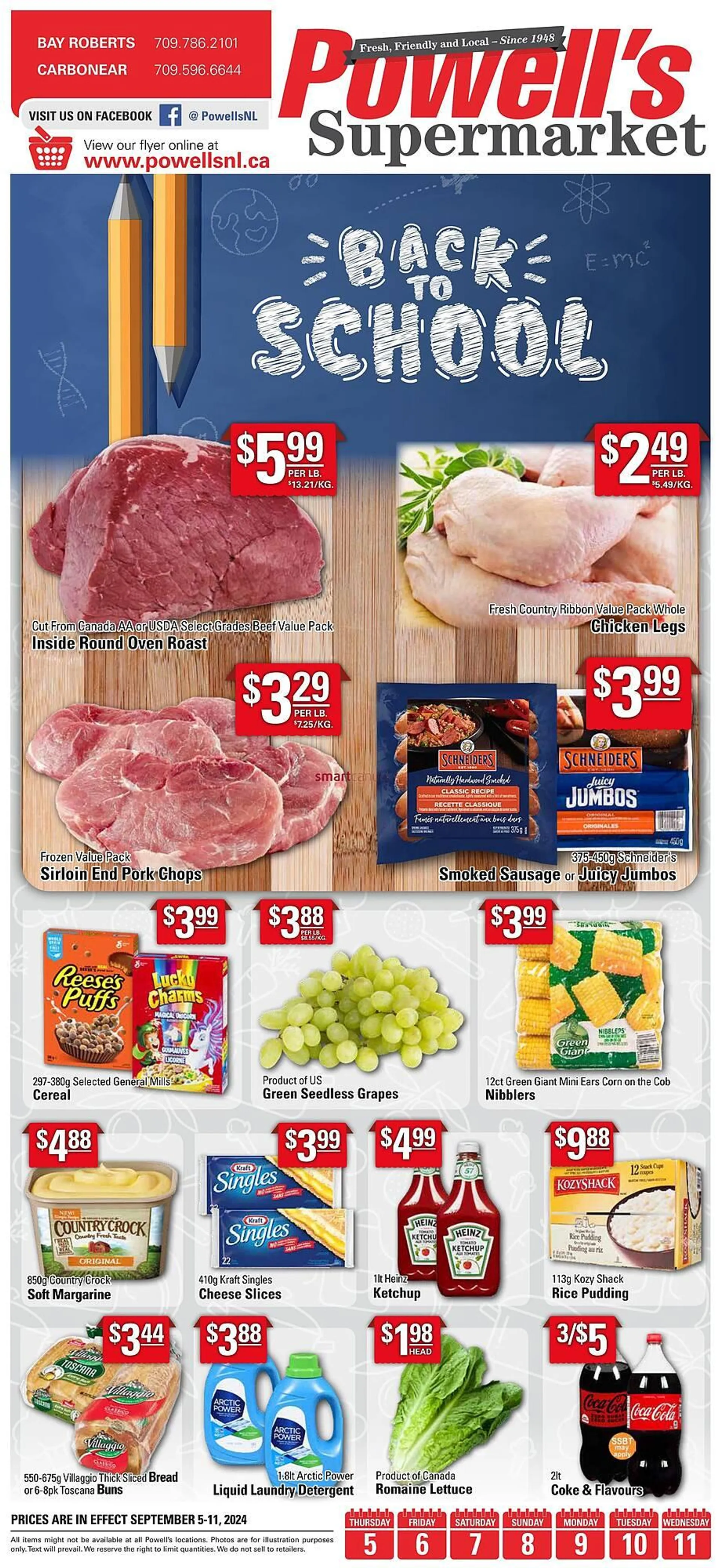 Powells Supermarket flyer - 1