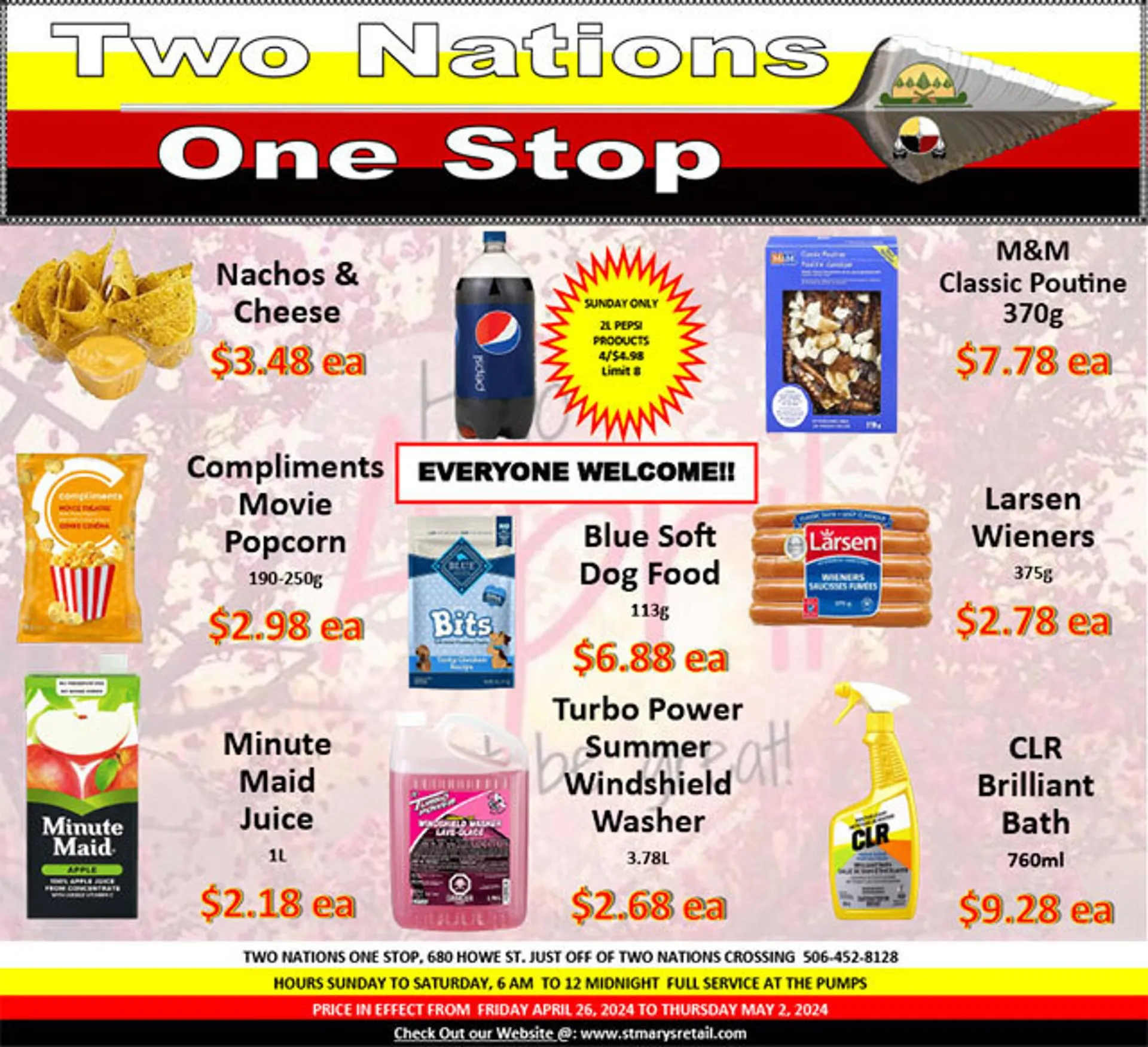 Two Nations One Stop flyer - 1