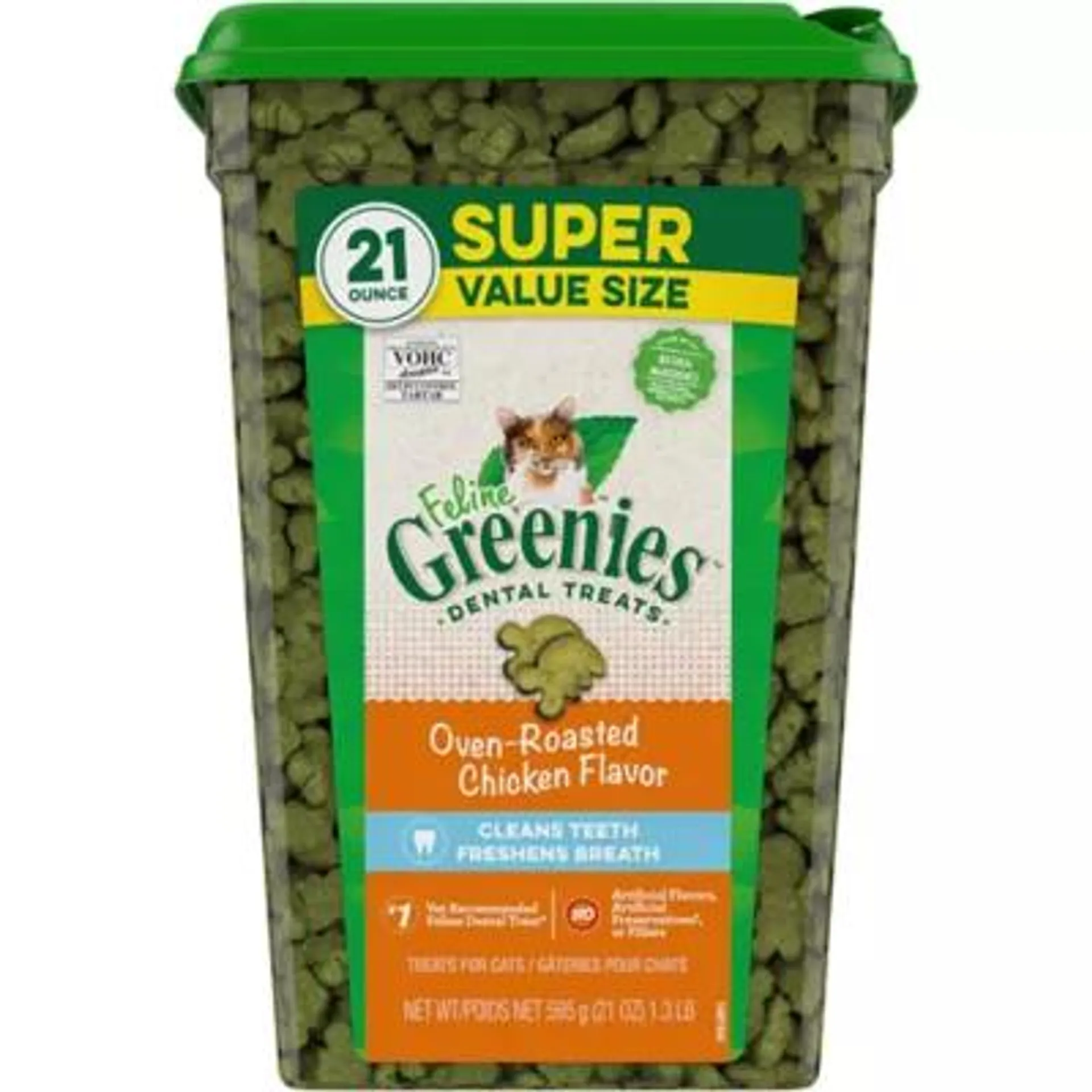 Greenies™ Feline Greenies Adult Cat Dental Treats - Dental Care, Natural, Chicken