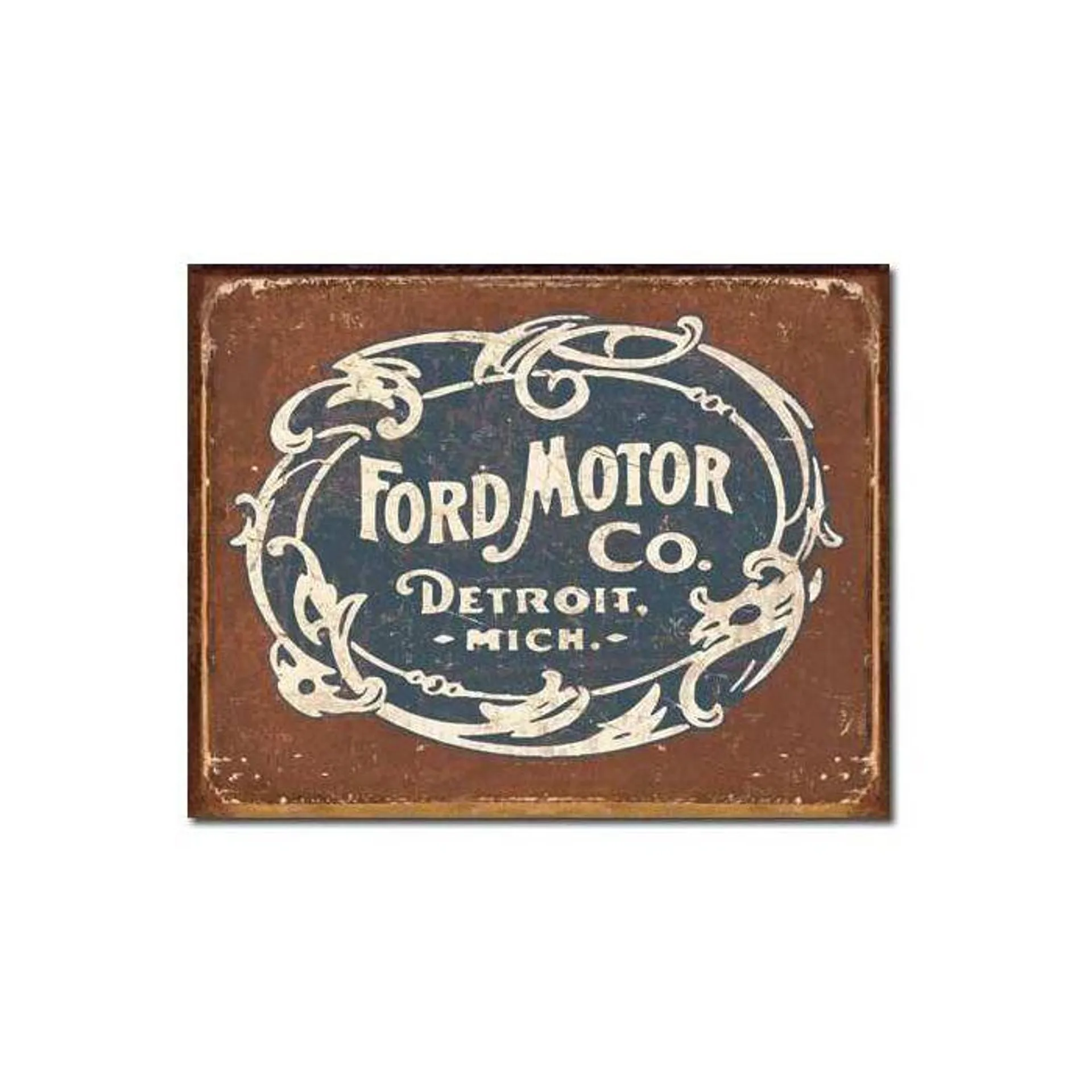 Historic Ford Logo Tin Sign