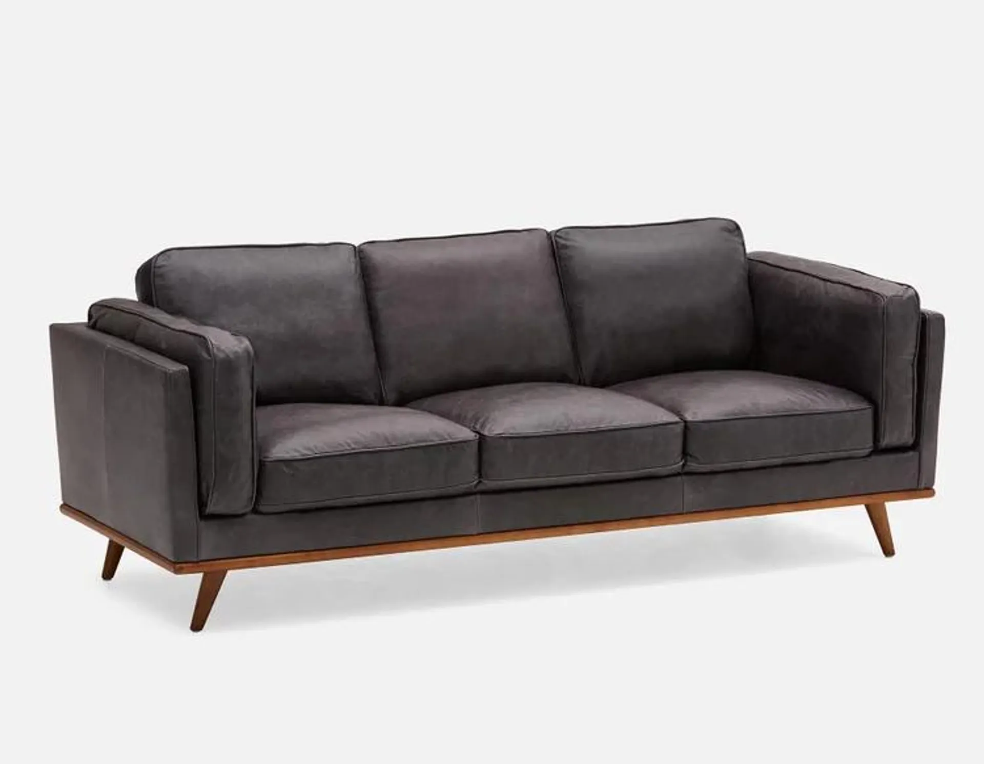 ROWAN 100% leather 3-seater Sofa
