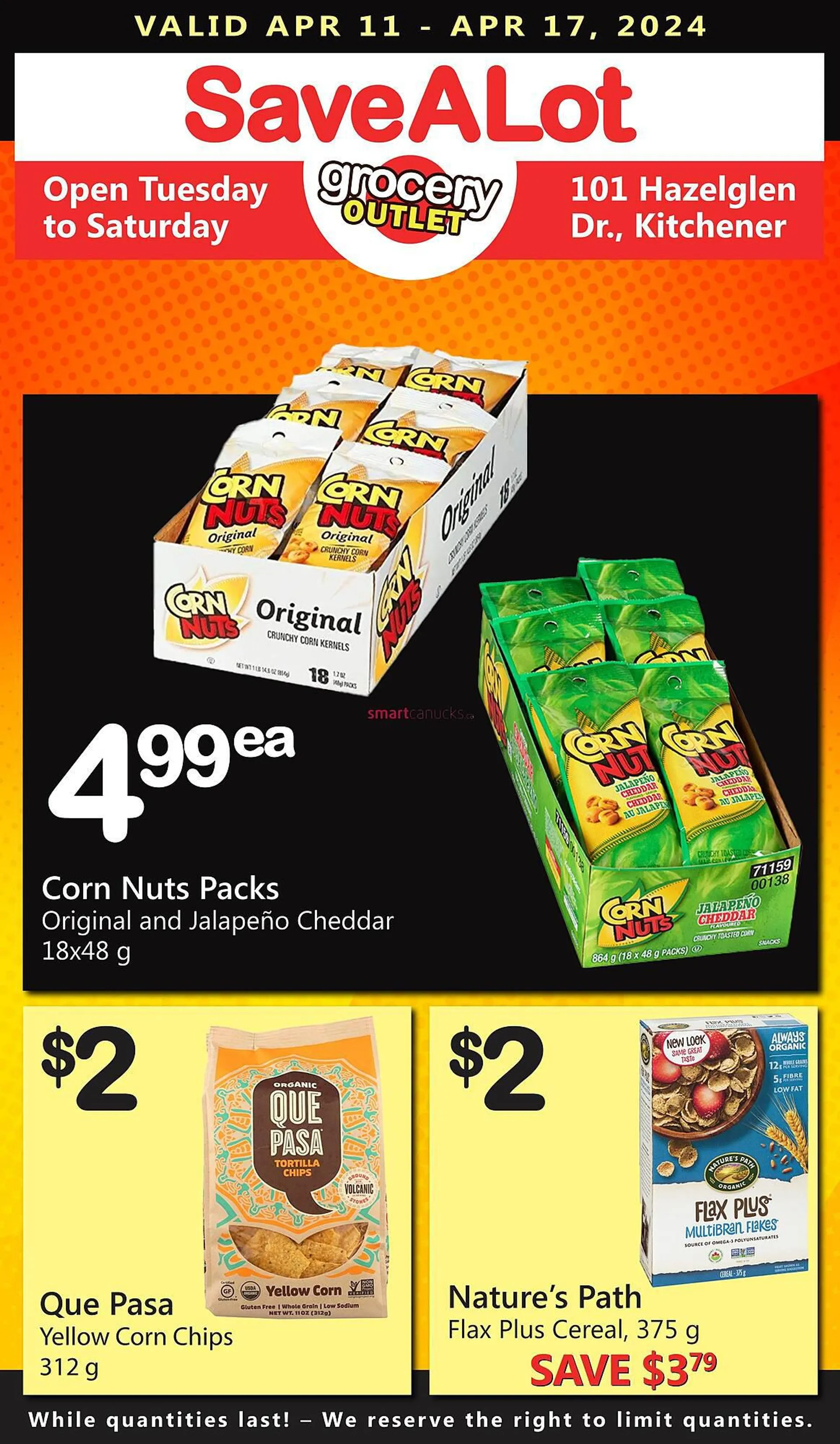 Save on Foods flyer from April 11 to April 17 2024 - flyer page 1