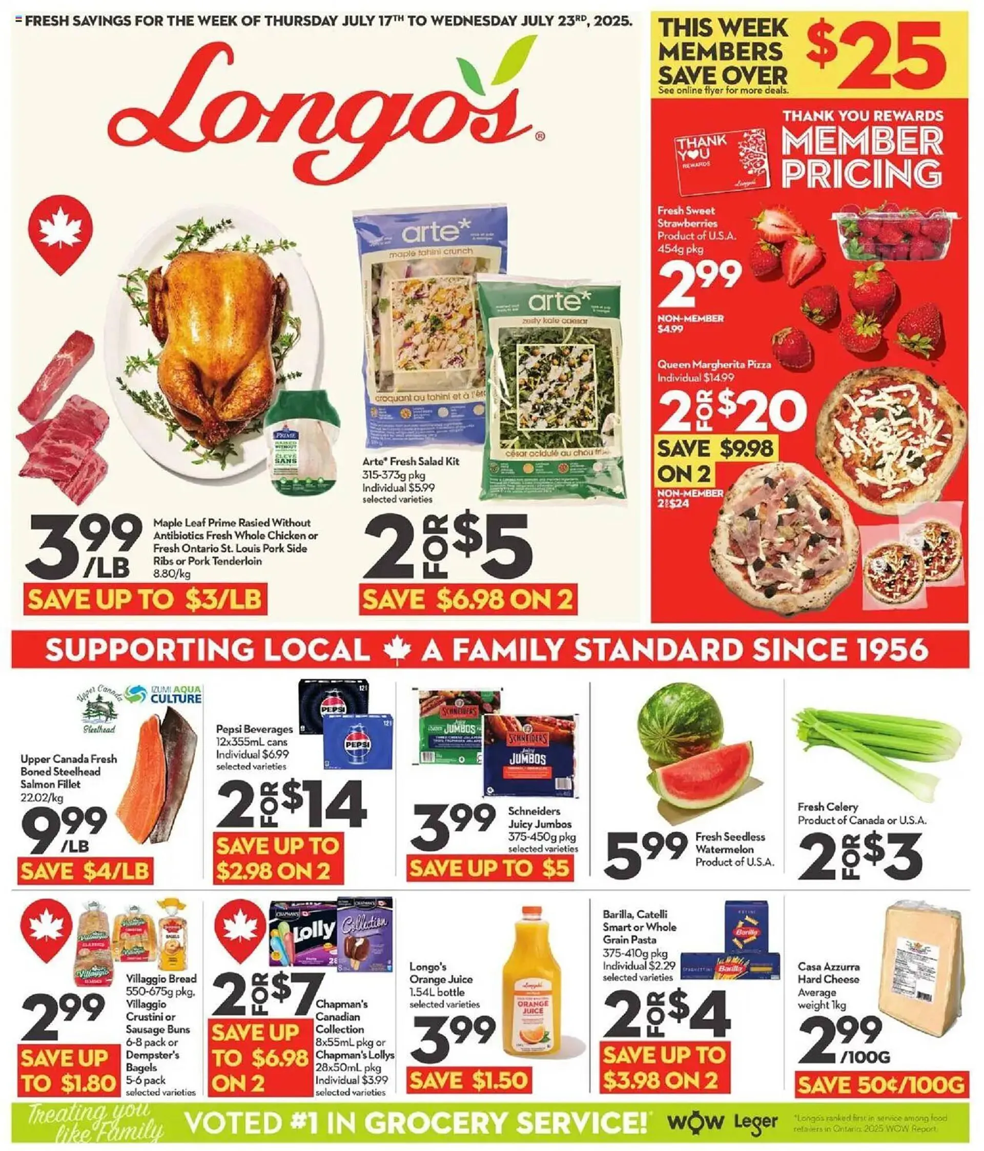 Longo's flyer from July 17 to July 23 2025 - flyer page 1