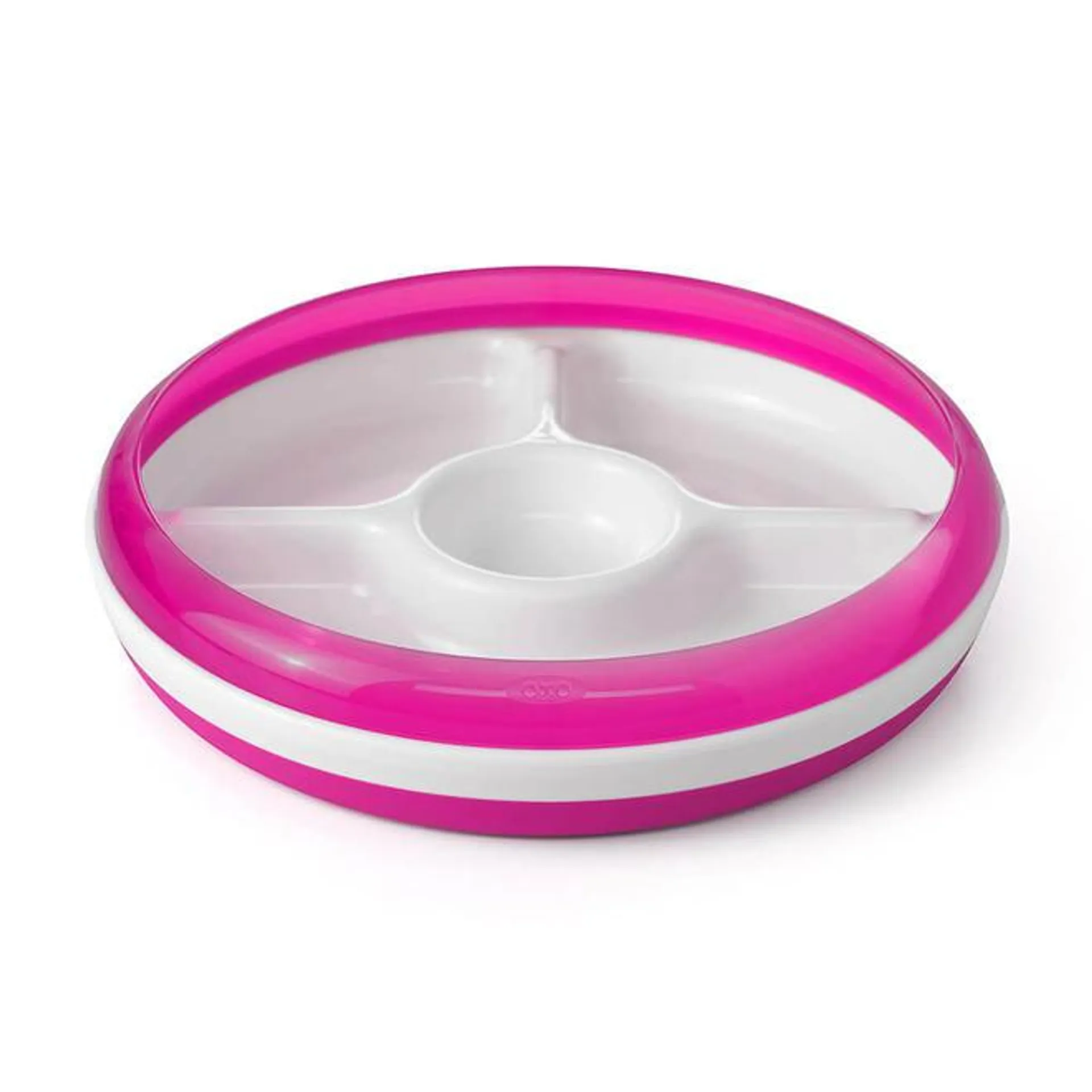 OXO Tot Divided Plate with Removable Ring, Pink