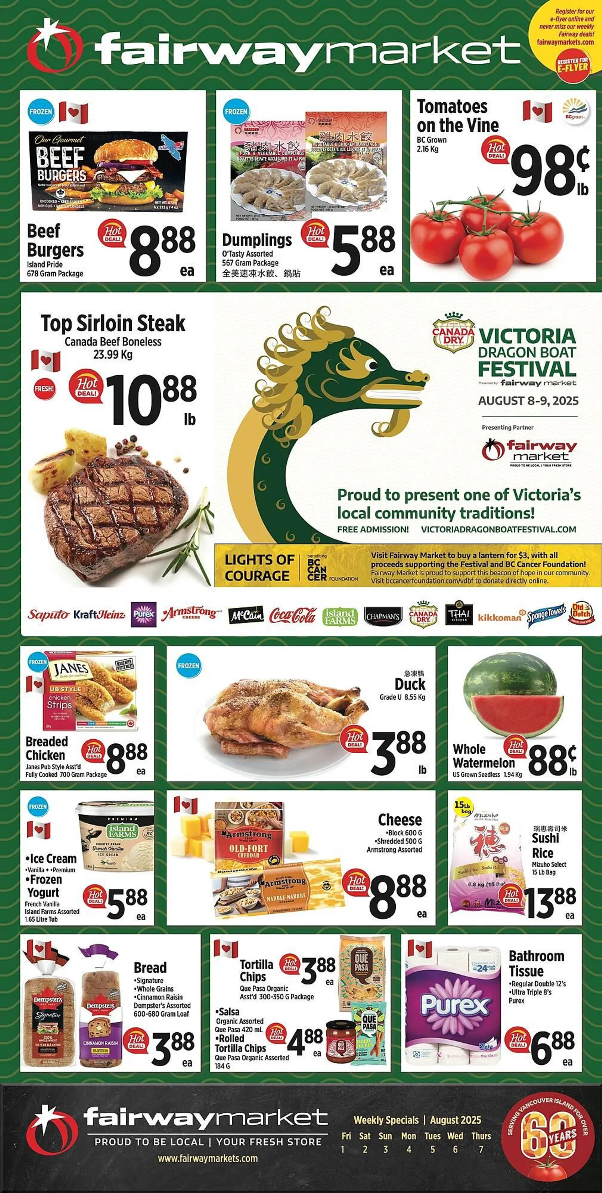 Fairway Market Canada flyer from August 1 to August 7 2025 - flyer page 1