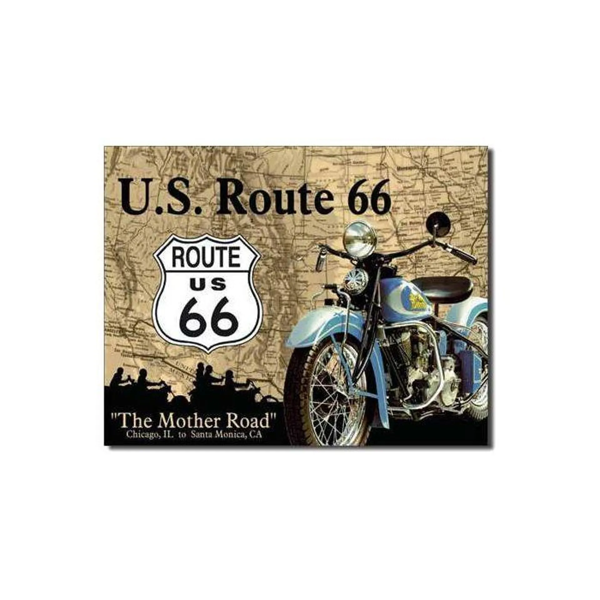 Route 66 The Mother Road Tin Sign