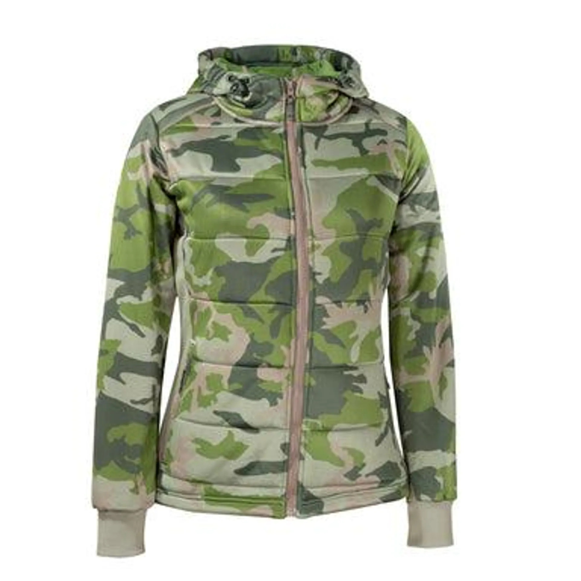 Manteau ouaté camo - Femme