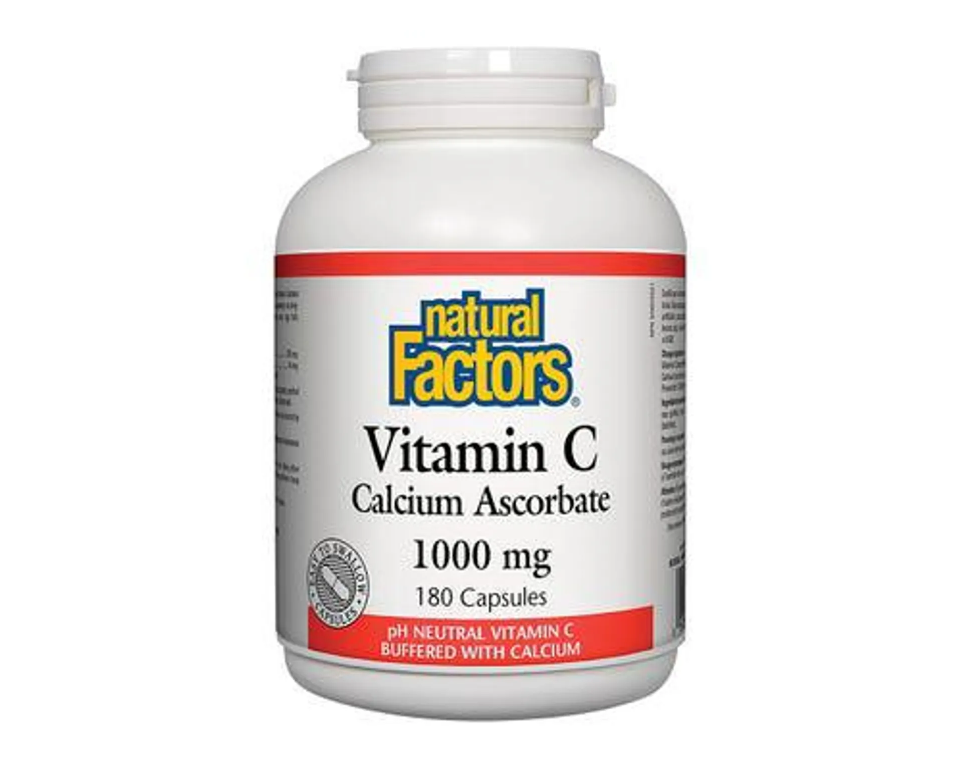 Natural Factors Vitamin C Calcium Ascorbate 1000mg 180 Capsules