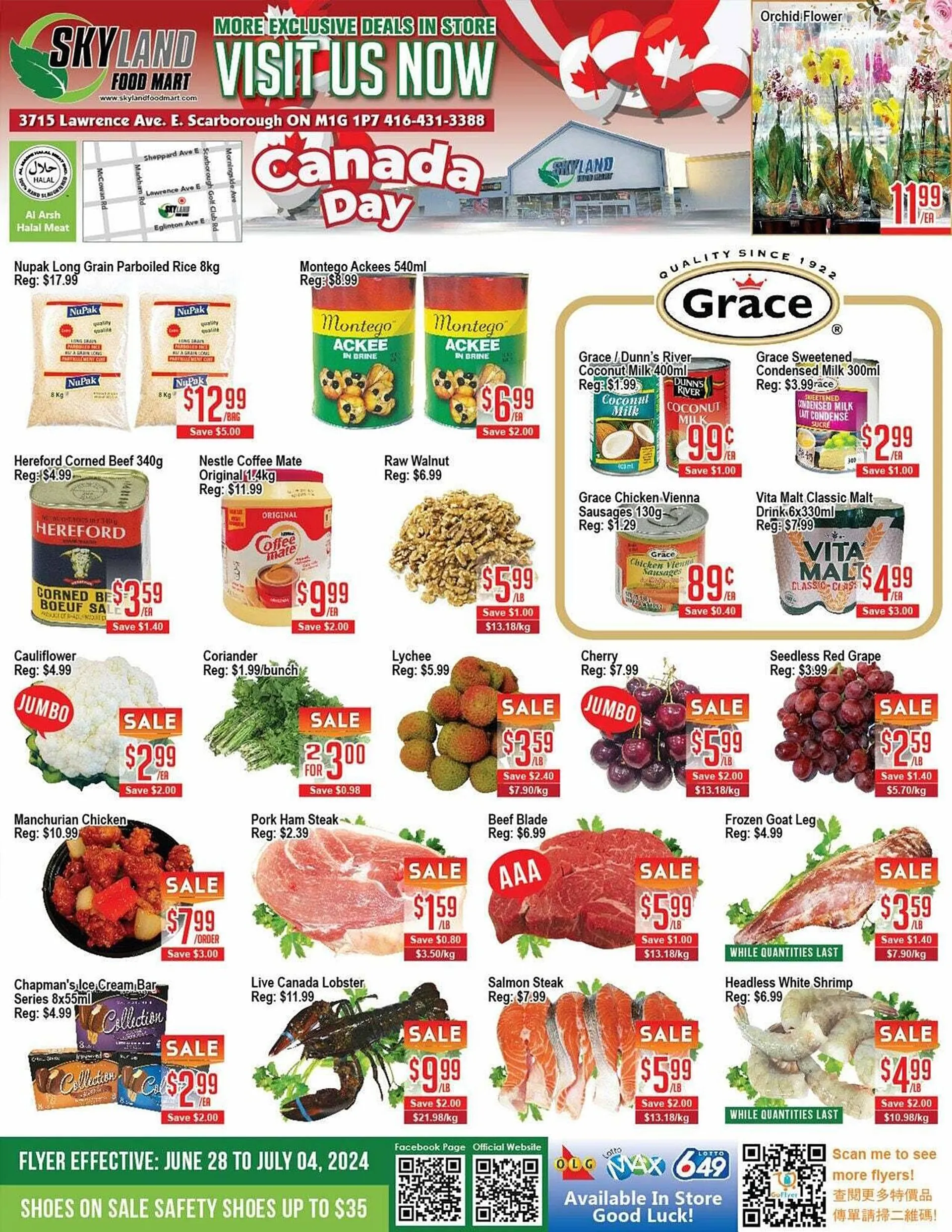 Skyland Foodmart flyer - 1