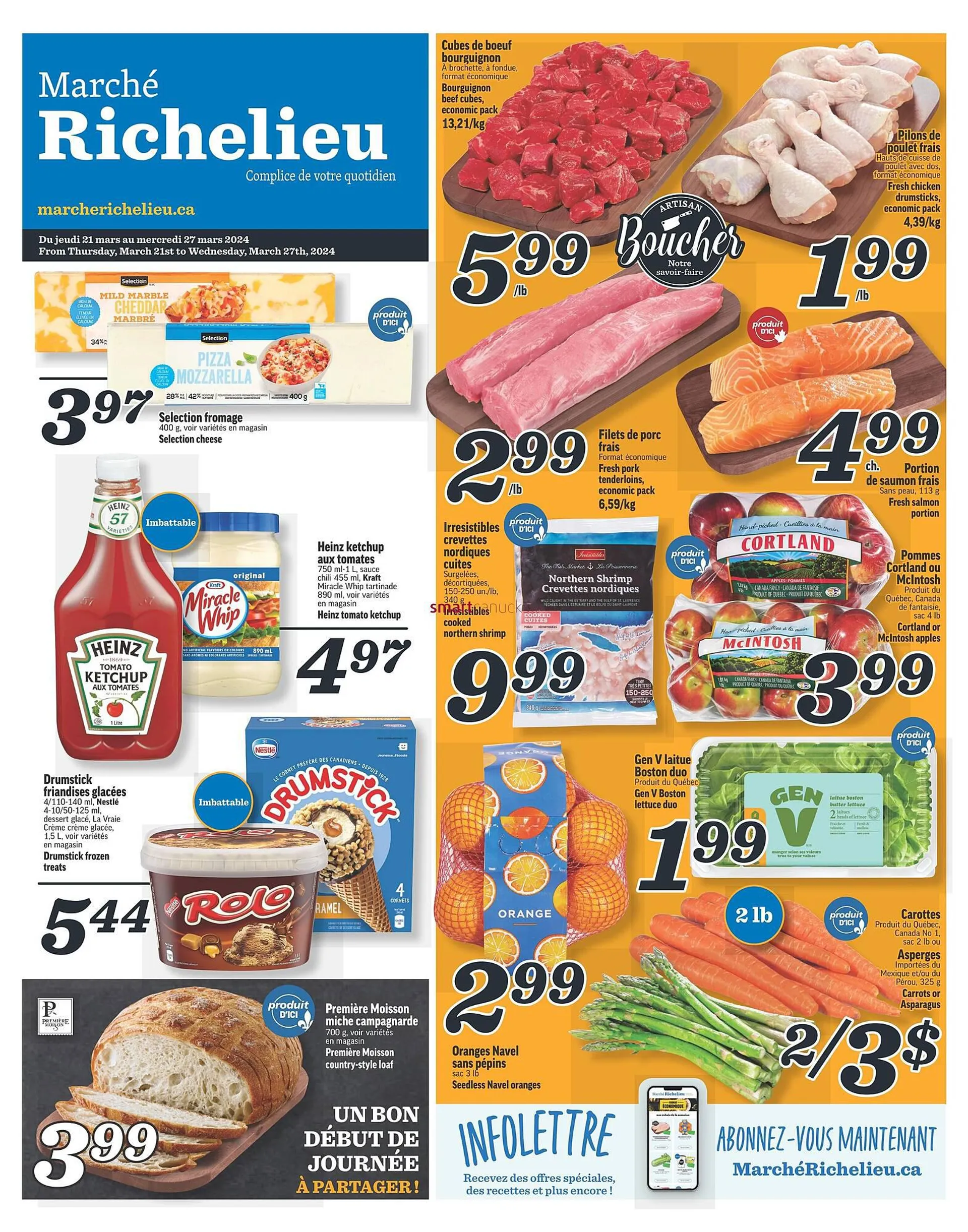 Marché Richelieu flyer from March 21 to March 27 2024 - flyer page 1