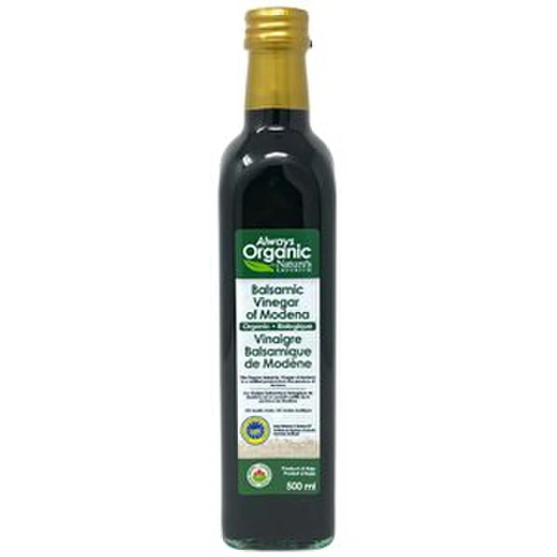 Always Organic Balsamic Vinegar Org 500ml