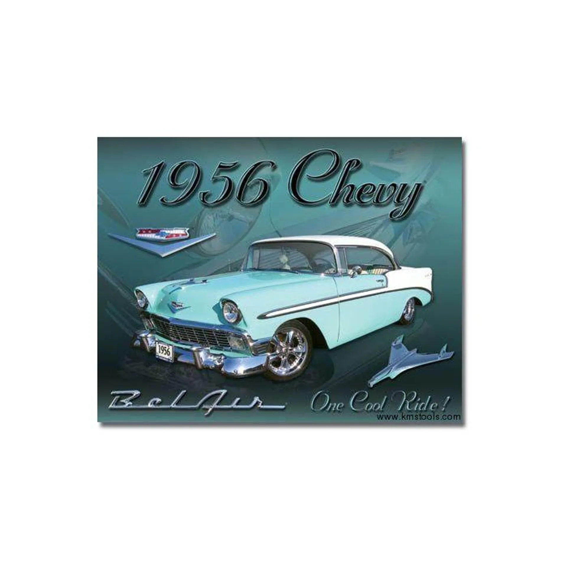 Chevy 1956 Bel Air Tin Sign