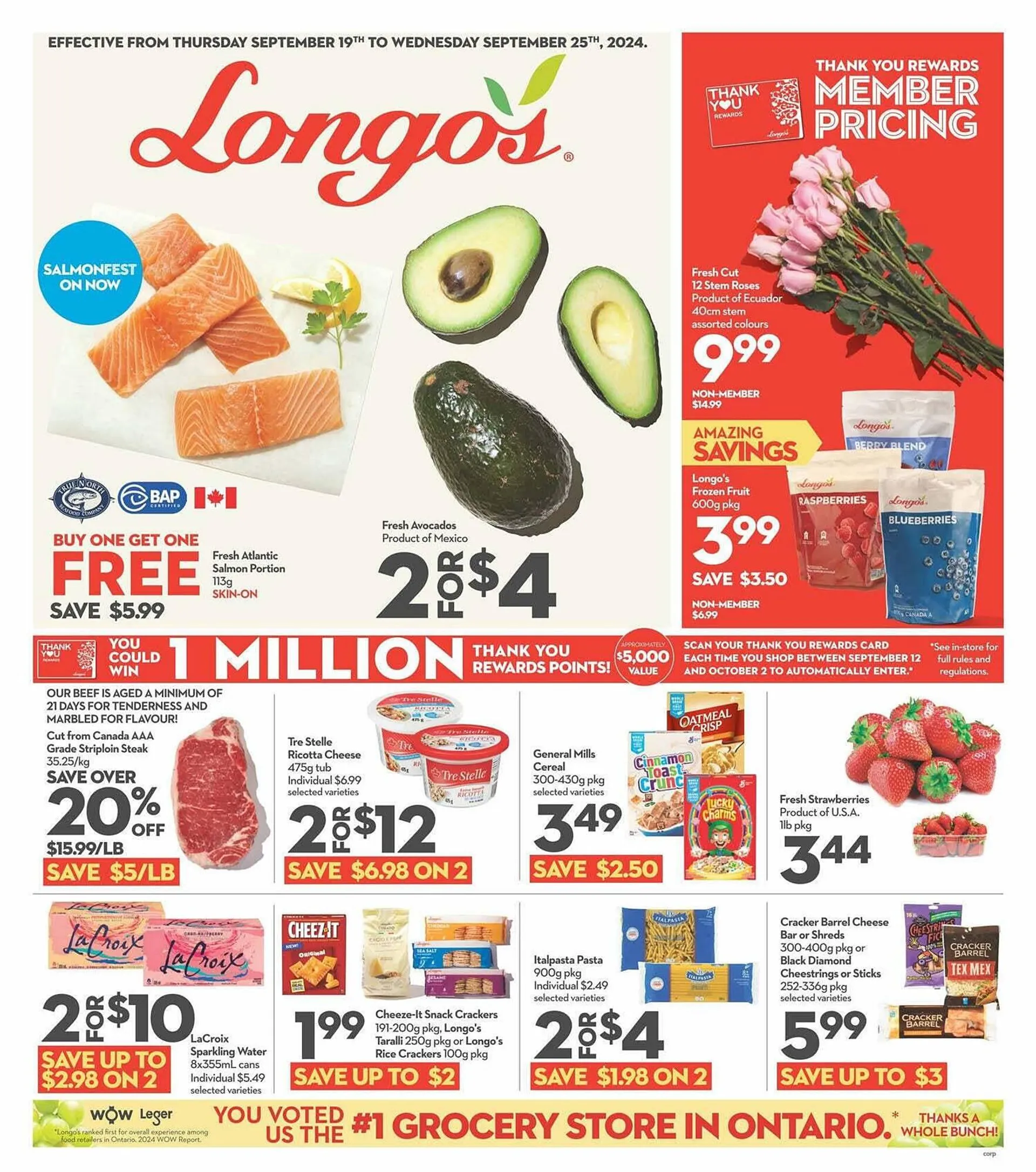 Longo's flyer from September 13 to November 1 2024 - flyer page 1