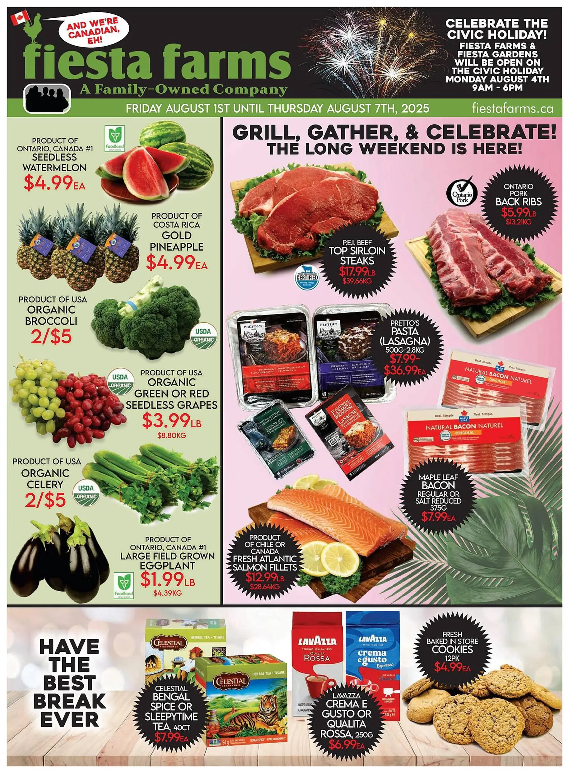 Fiesta Farms flyer from August 1 to August 7 2025 - flyer page 1