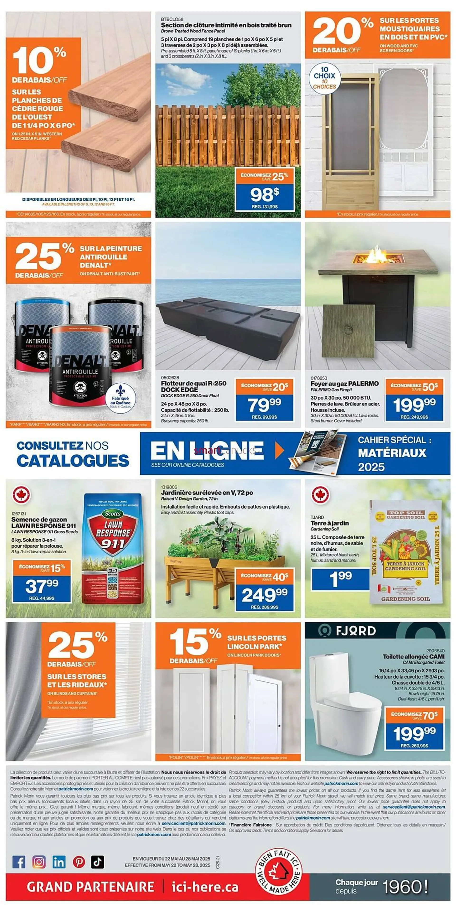 Patrick Morin flyer from May 22 to June 11 2025 - flyer page 2