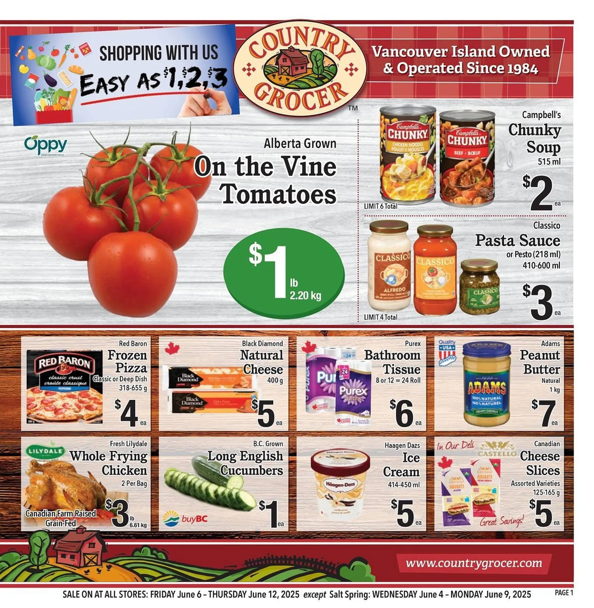 Country Grocer flyer from June 6 to June 12 2025 - flyer page 1
