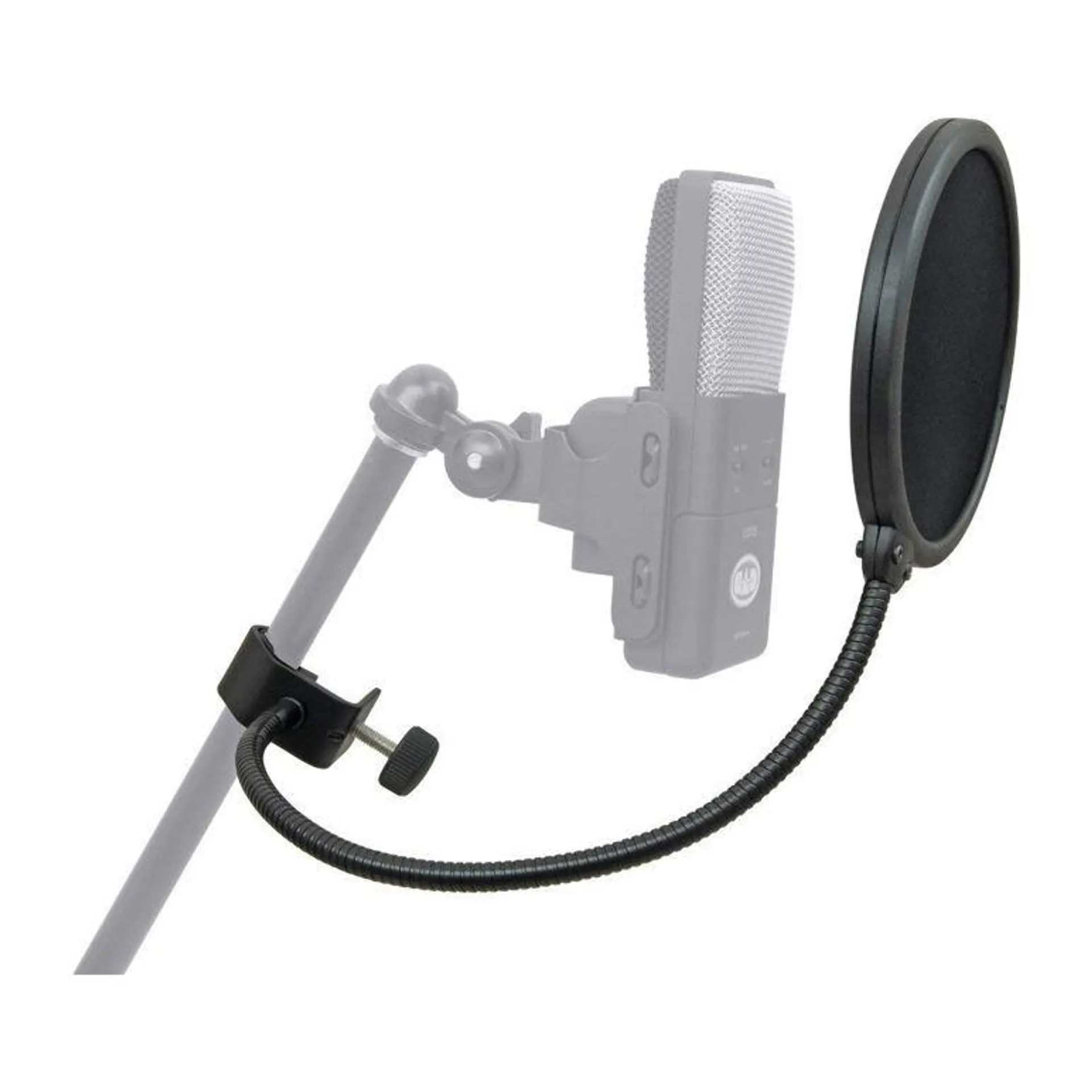 K&M Pop Filter with Gooseneck & Clamp