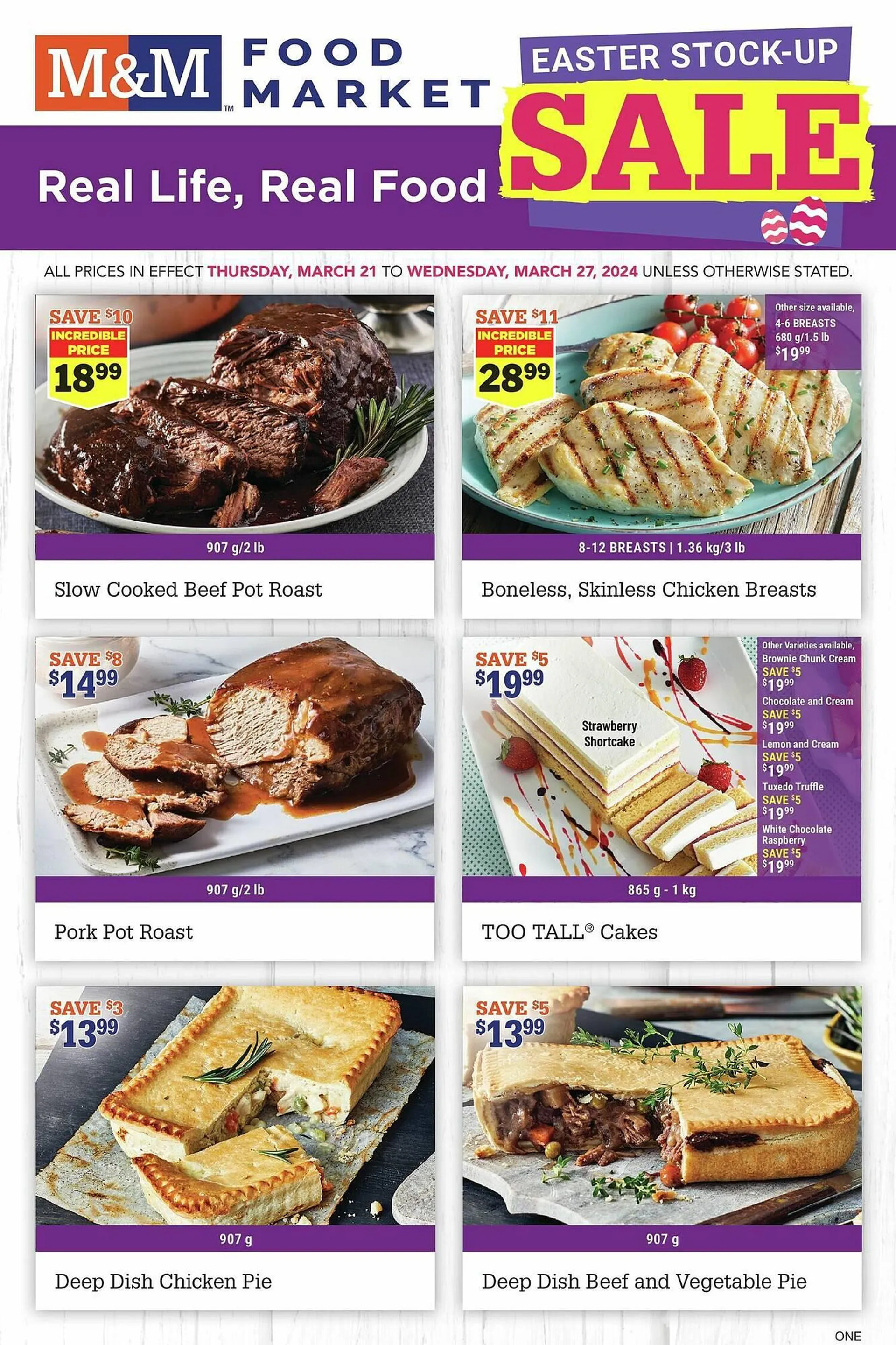 M & M Food Market flyer from March 21 to April 4 2024 - flyer page 1