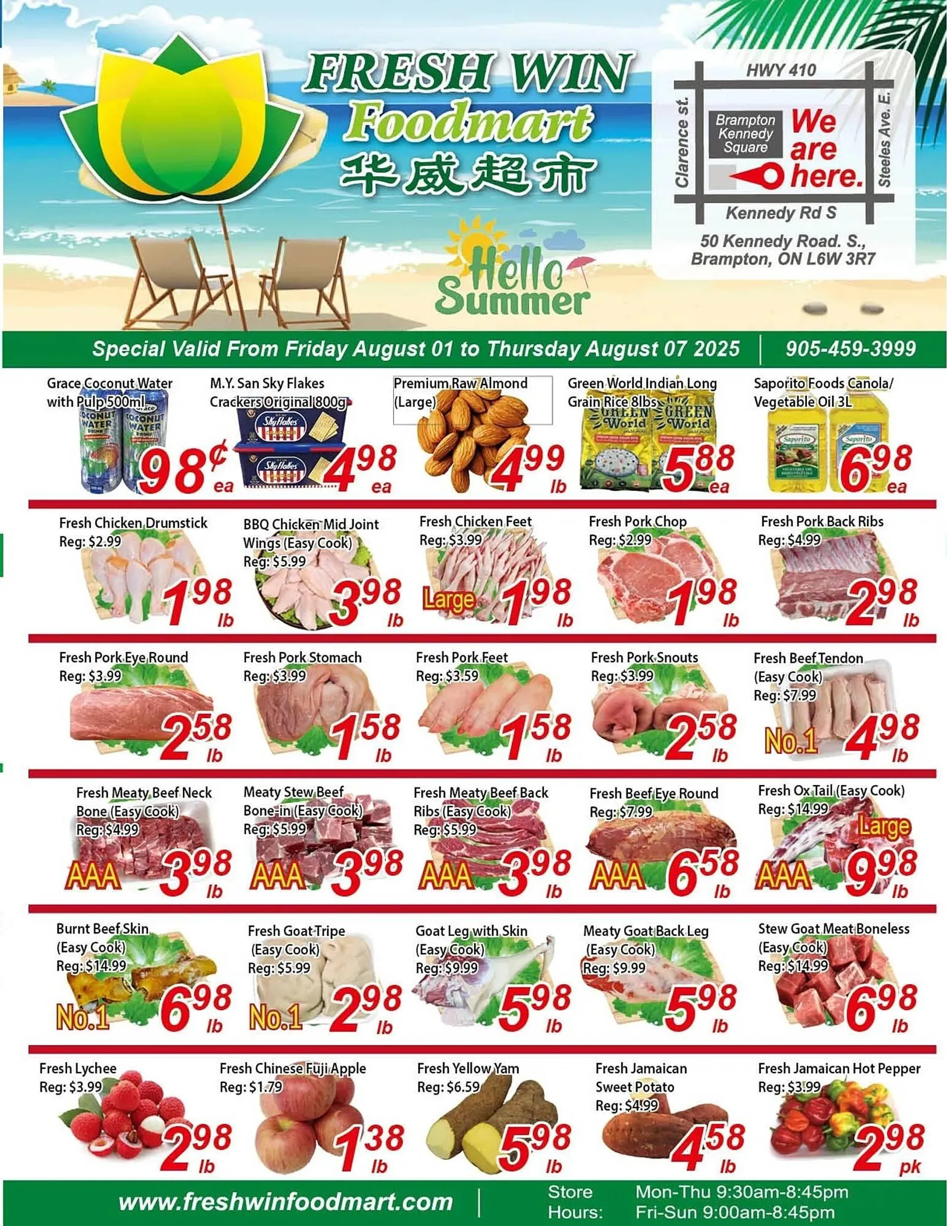 Fresh Win Foodmart flyer from August 1 to August 7 2025 - flyer page 1