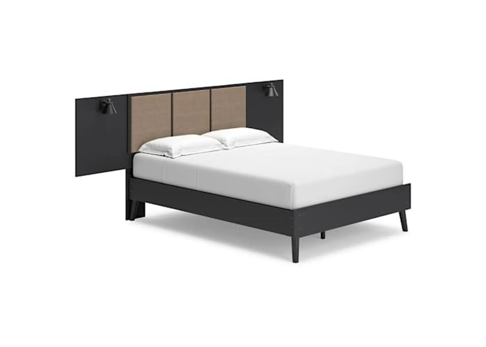 Charlang Full Platform Bed - Two-tone