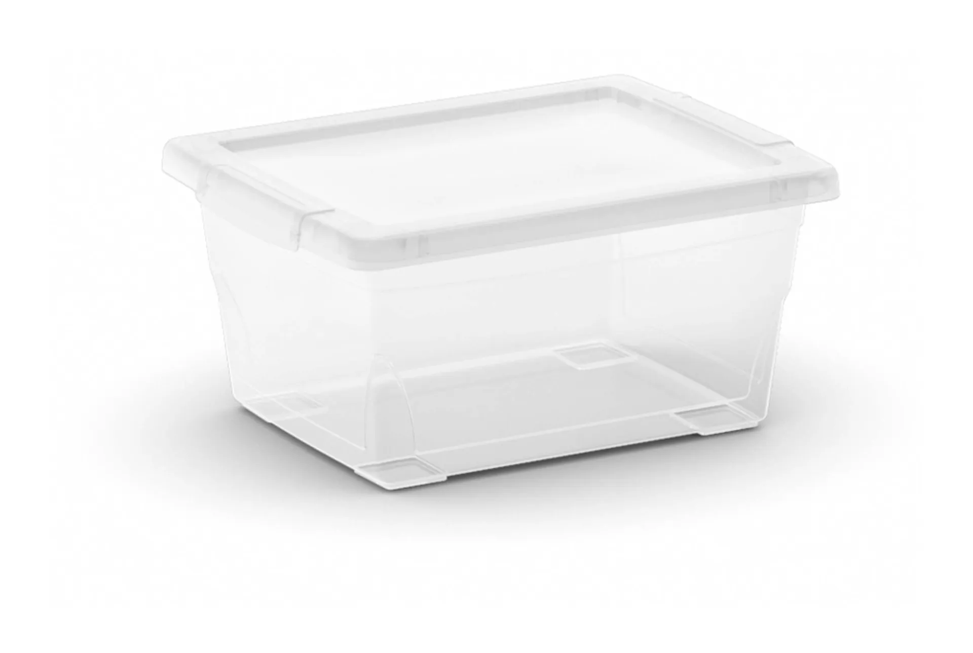 type A Clarity Transparent Storage Box with Lid, 2-L