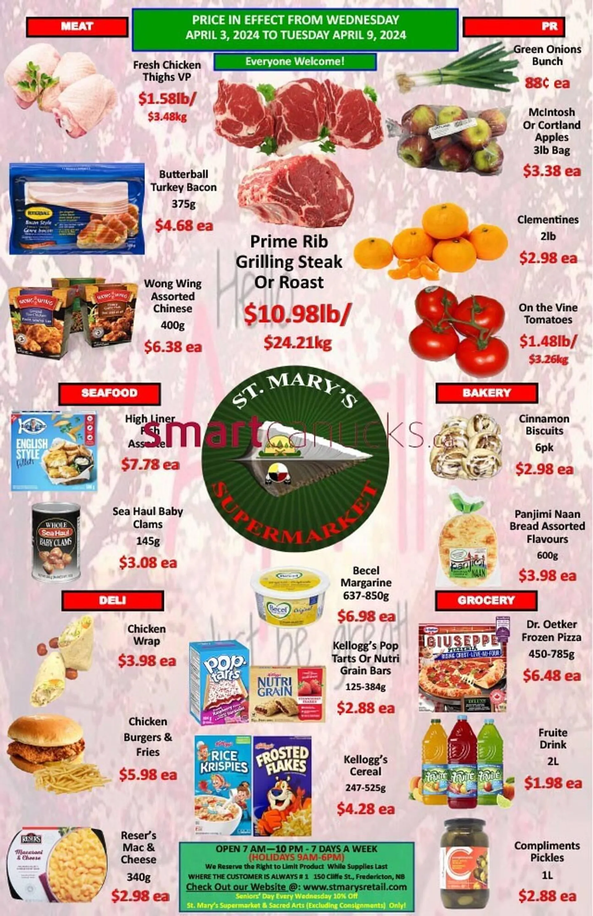 St. Mary's Supermarket flyer from April 3 to April 9 2024 - flyer page 1