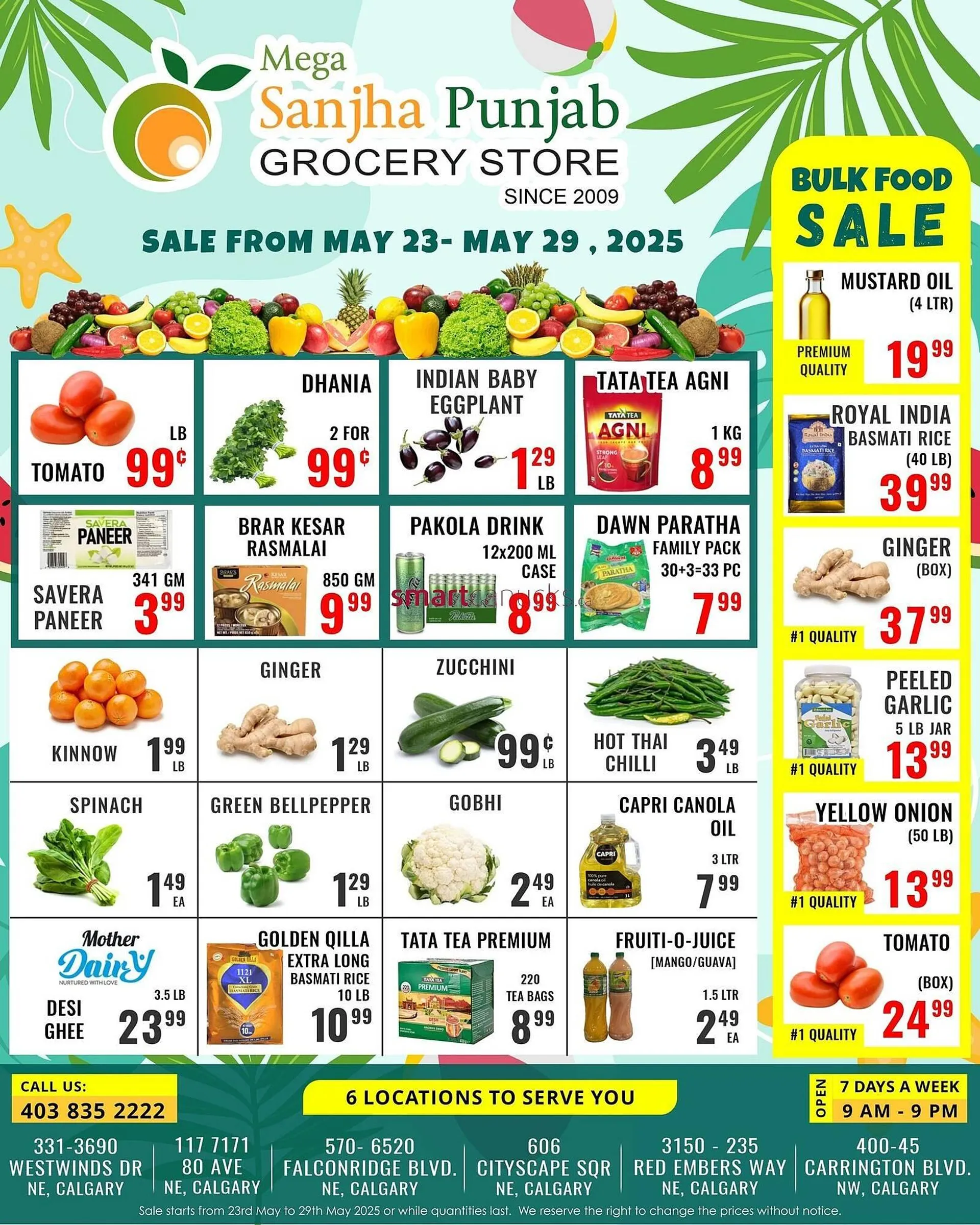 Mega Sanjha Punjab Grocery Store flyer from May 23 to May 29 2025 - flyer page 1