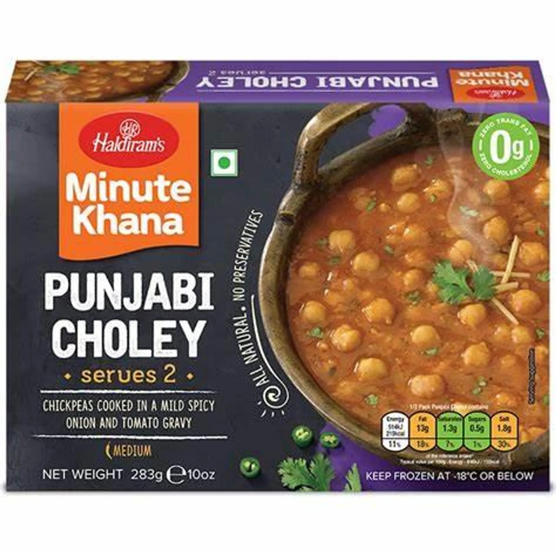 Haldiram Frozen Ready to eat Punjabi Chole 283g