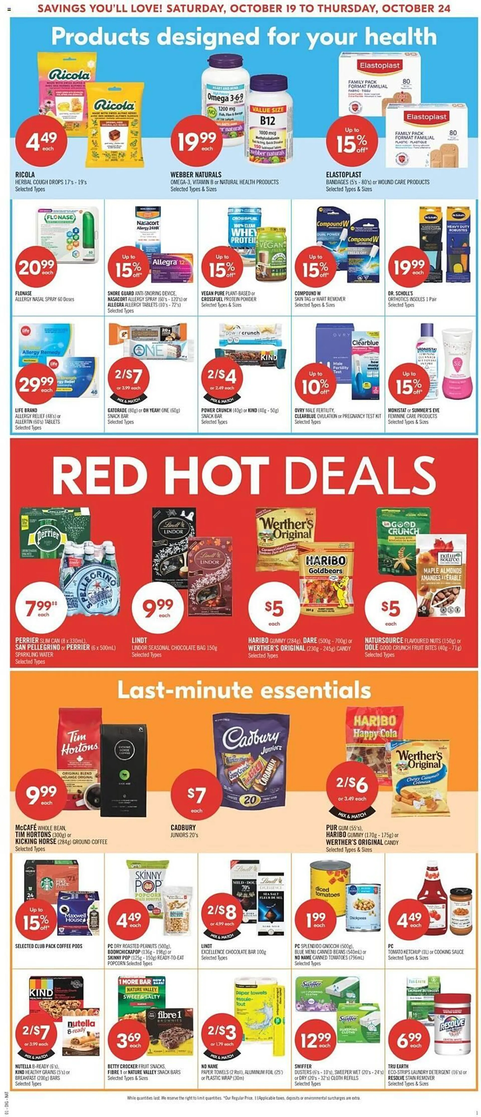 Shoppers Drug Mart flyer from October 19 to October 24 2024 - flyer page 20