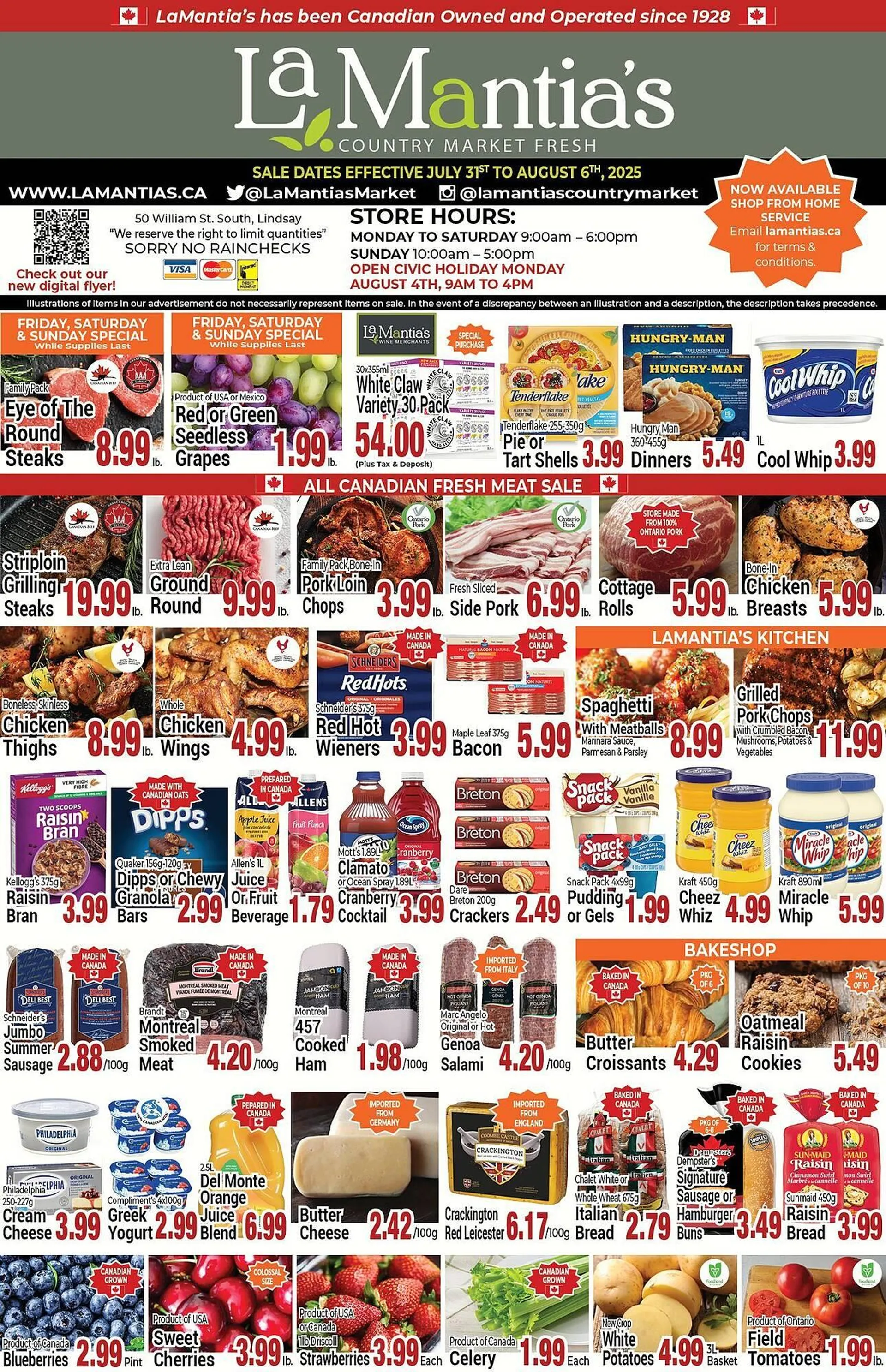 Lamantia's flyer from July 31 to August 6 2025 - flyer page 1