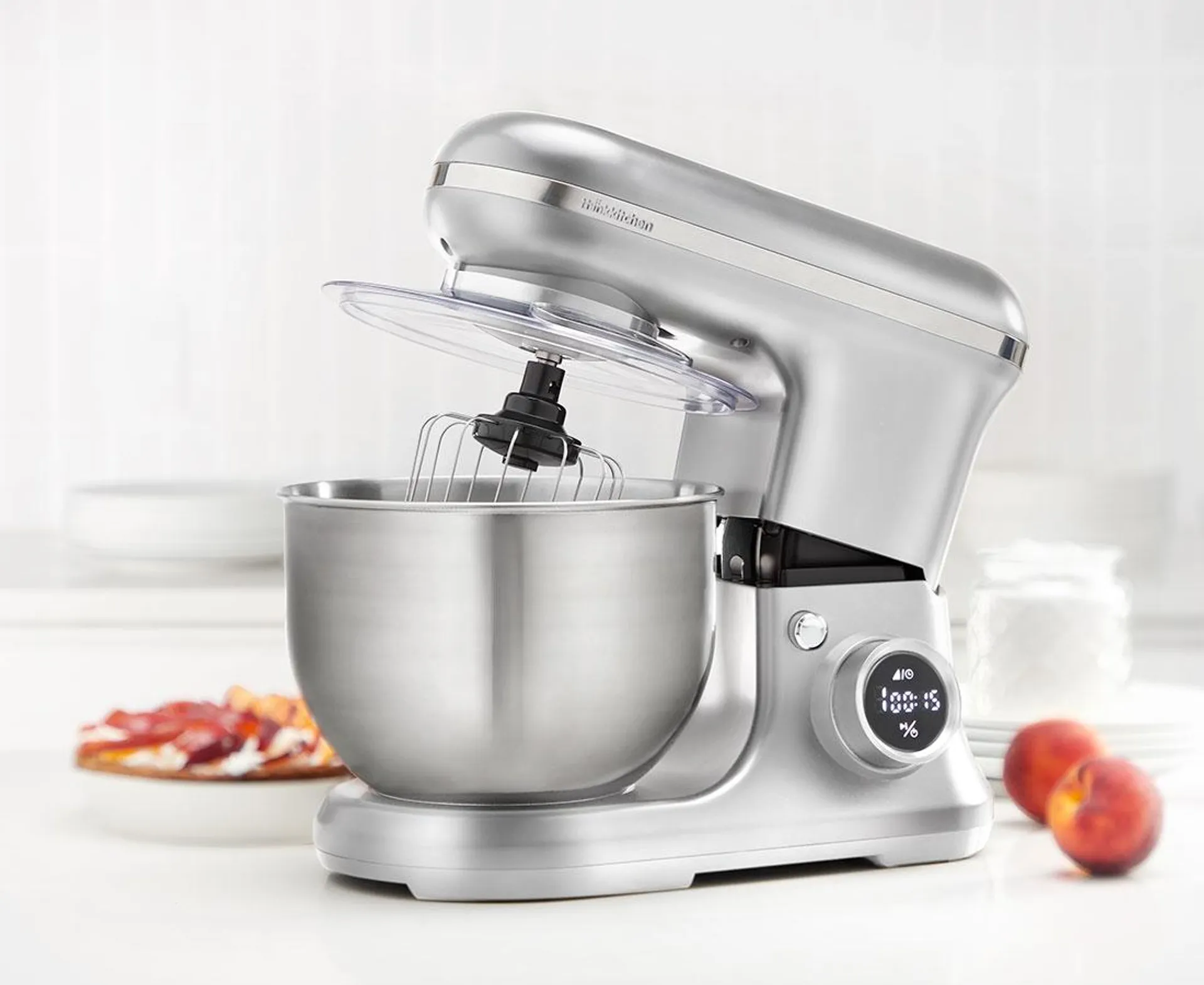 thinkkitchen Digmix Digital Stand Mixer, Silver, 650 W