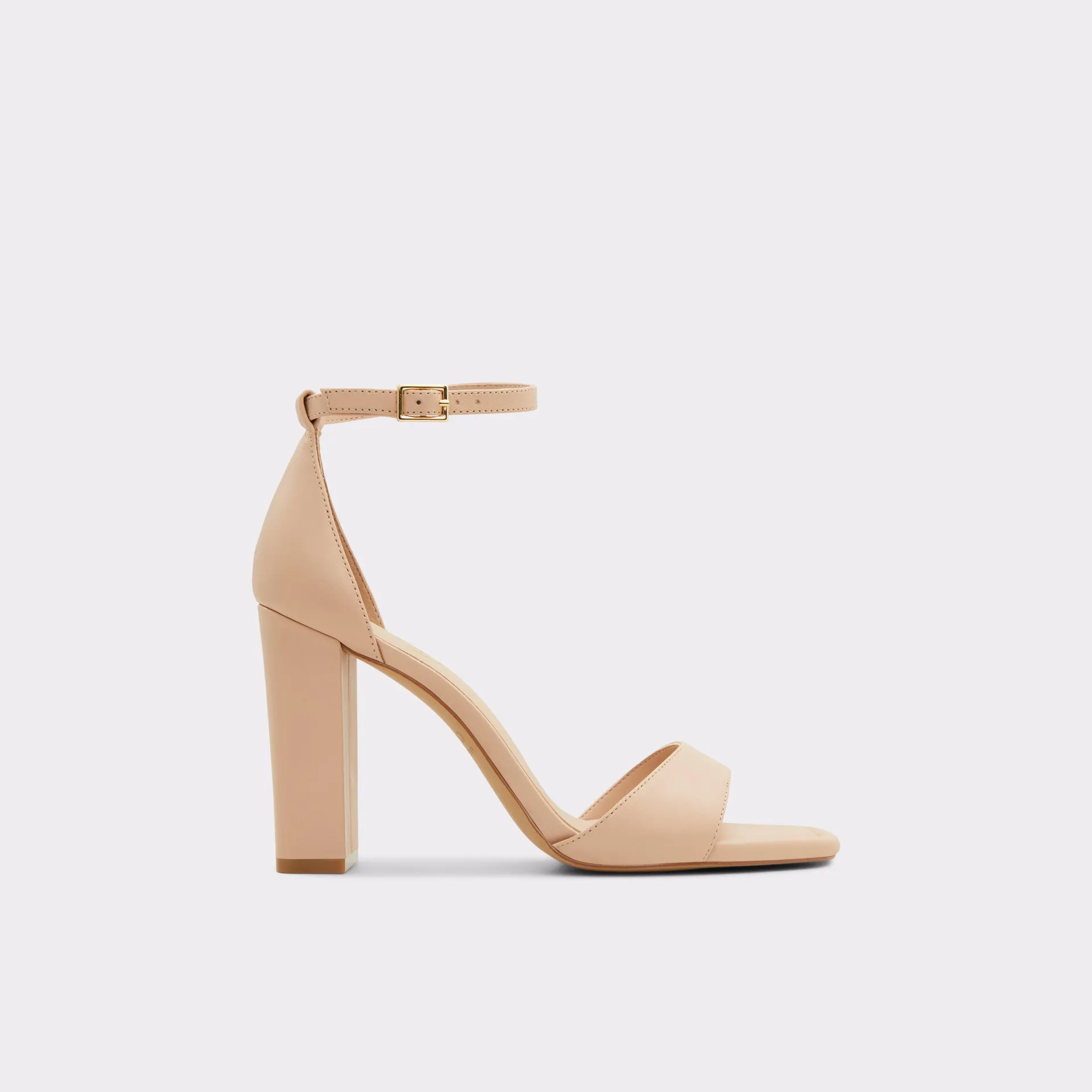 Heeled block sandal