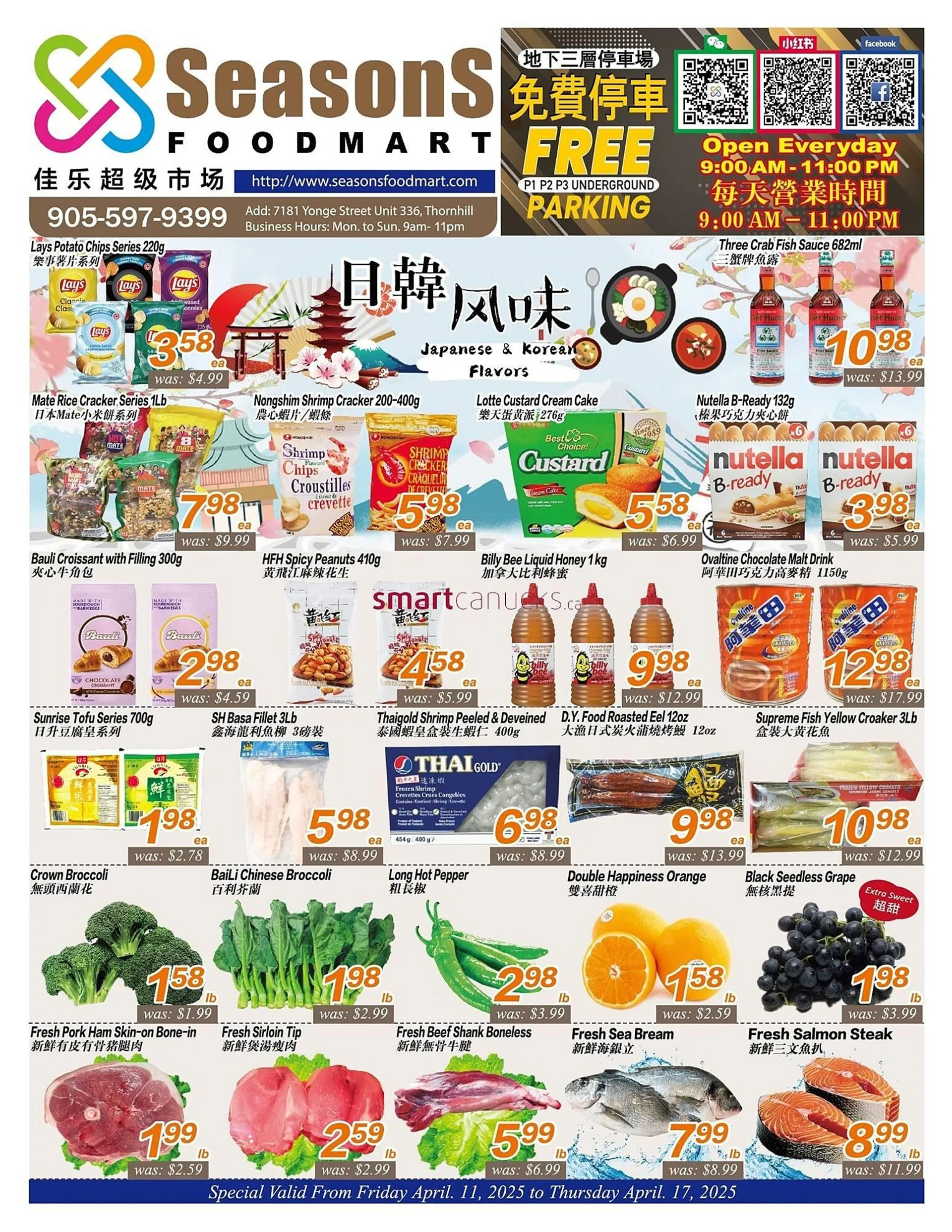 Seasons Foodmart flyer - 1