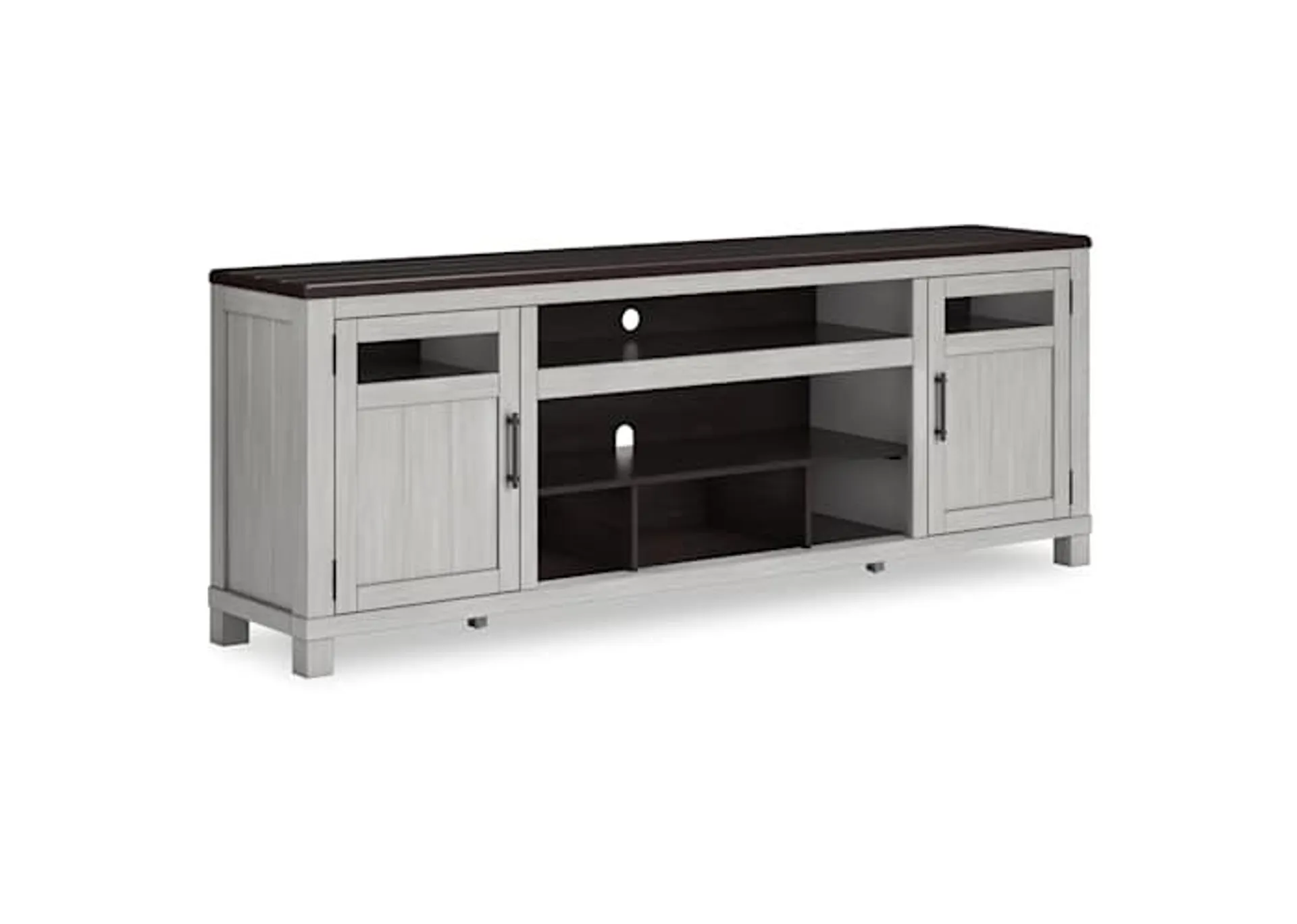 Darborn Large TV Stand - Gray/Brown