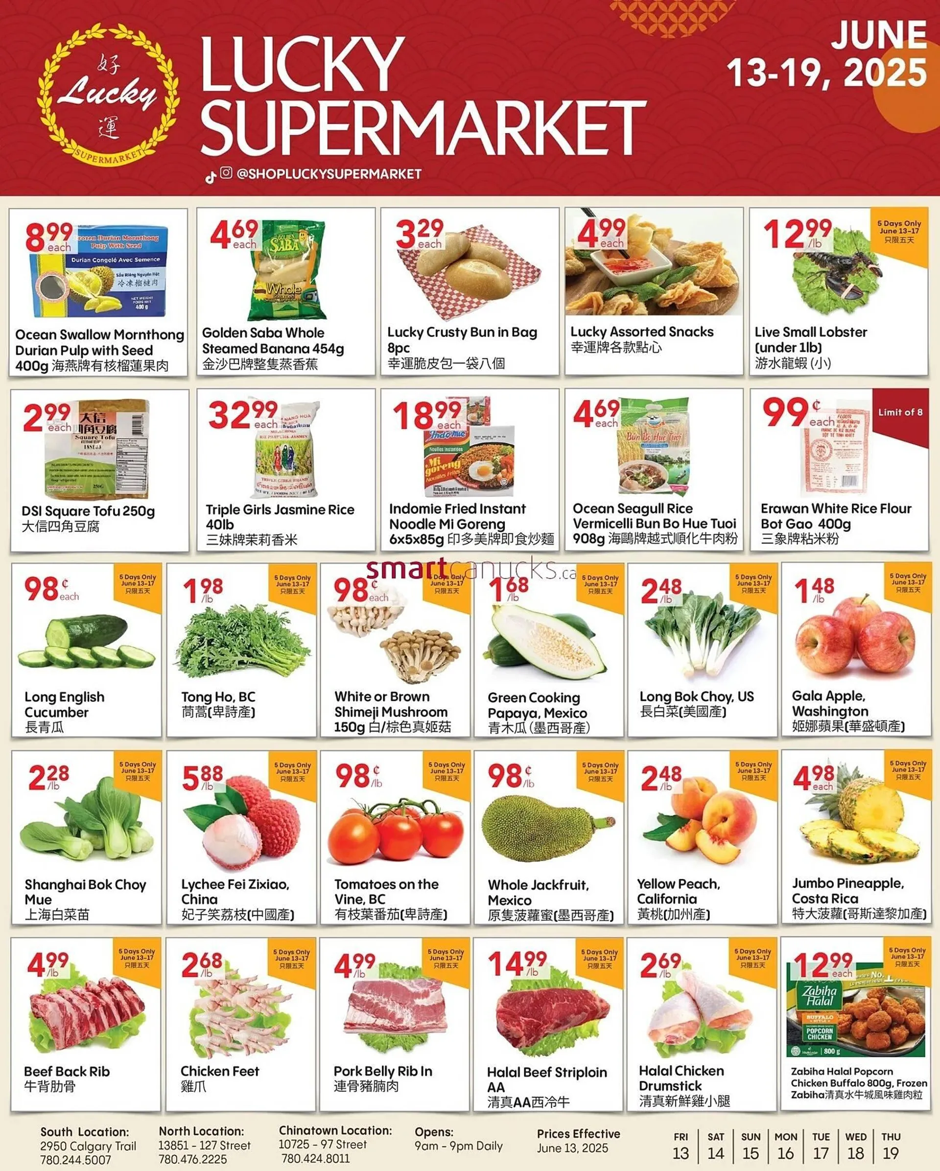 Lucky Supermarket flyer from June 13 to June 19 2025 - flyer page 1