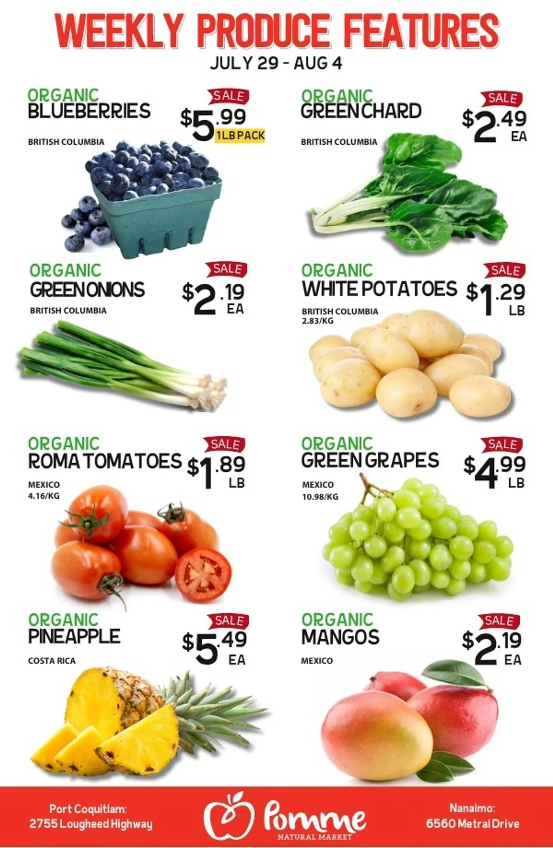 Pomme Natural Market flyer from July 30 to August 5 2025 - flyer page 1