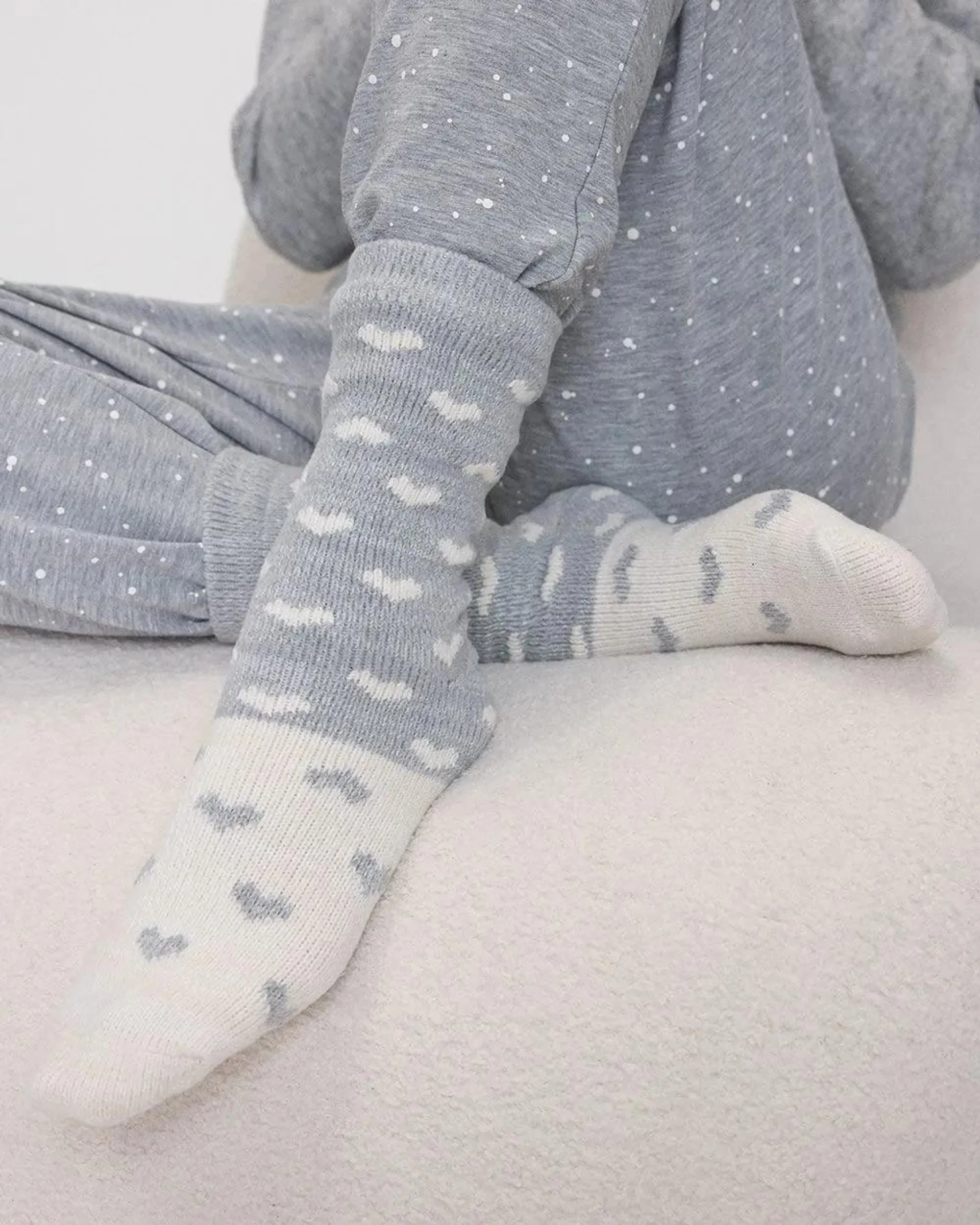 Super-Soft Winter Socks with Hearts