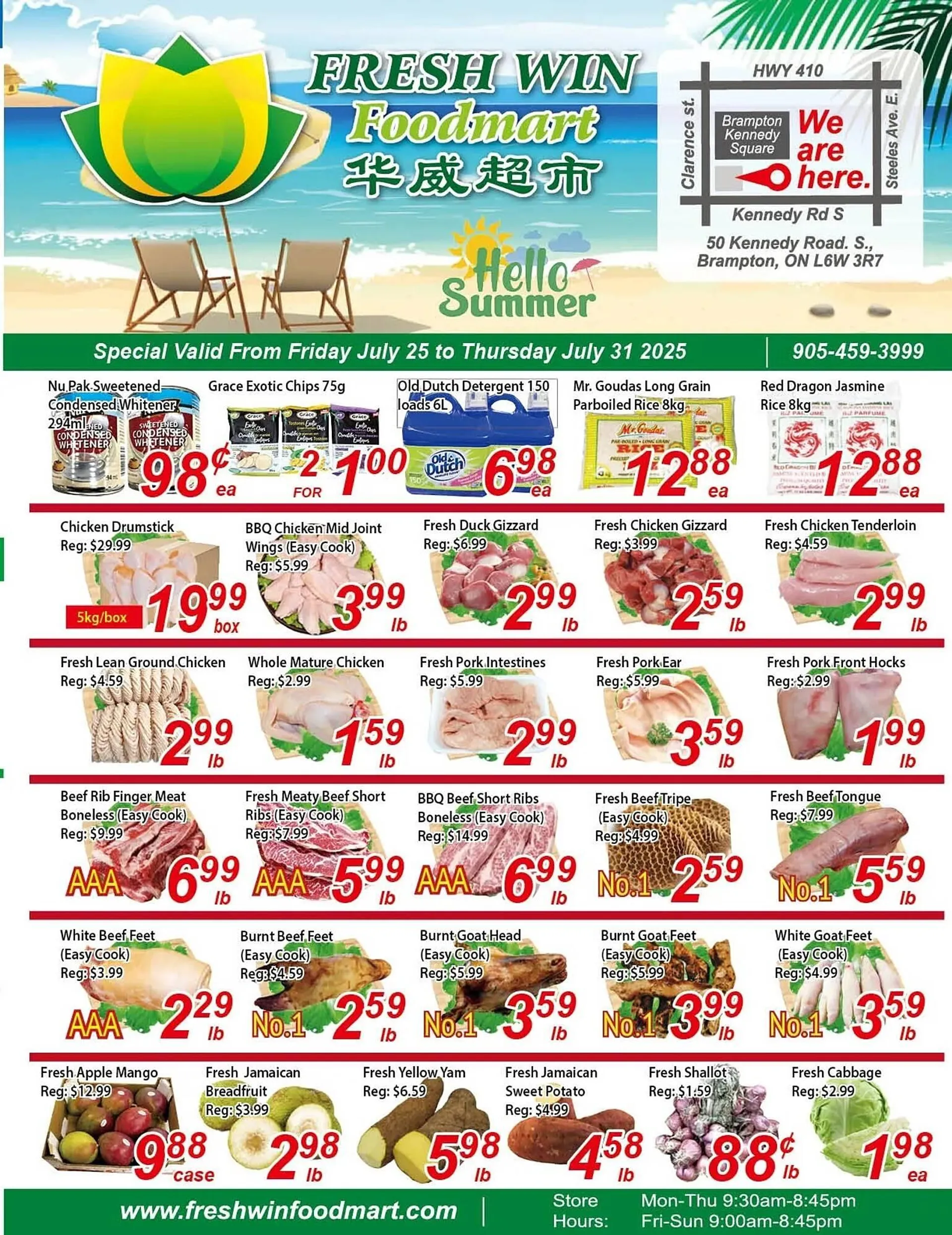 Fresh Win Foodmart flyer from July 25 to July 31 2025 - flyer page 1